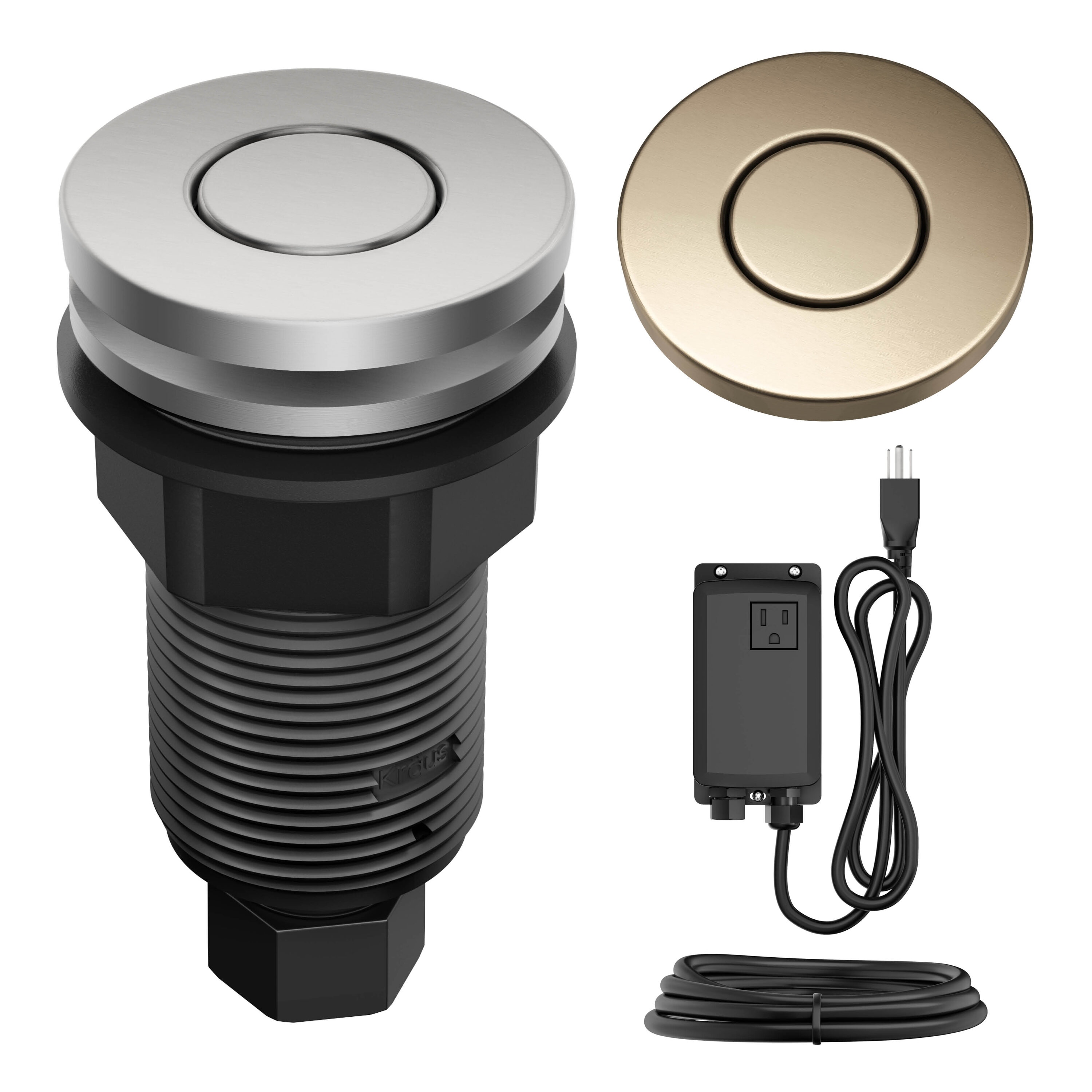 Kraus KWDA-200SFACB 1.88-in Brass Garbage Disposal Switch