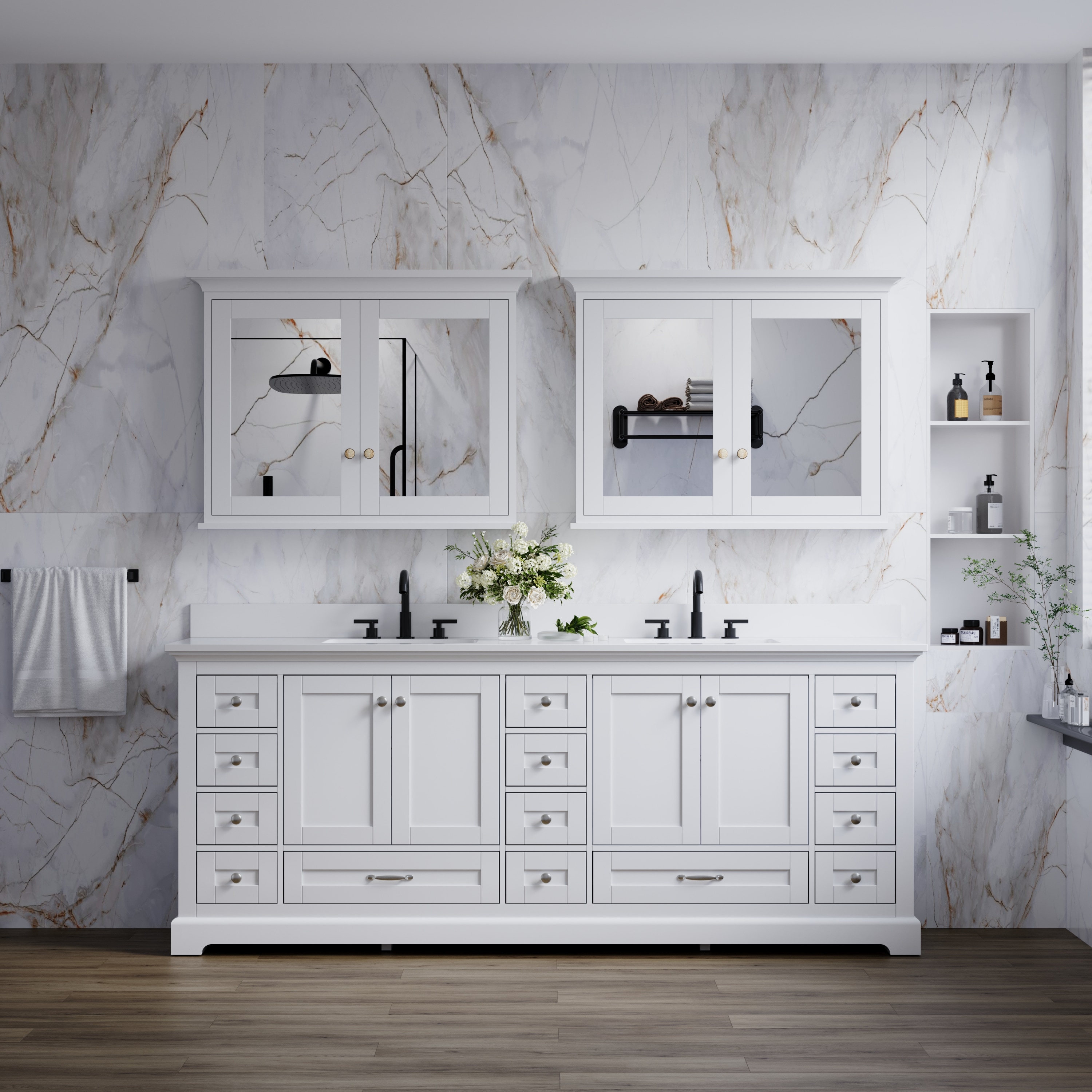 WELLFOR EX-BV60BR Bath-Vanity-Combo - View #12