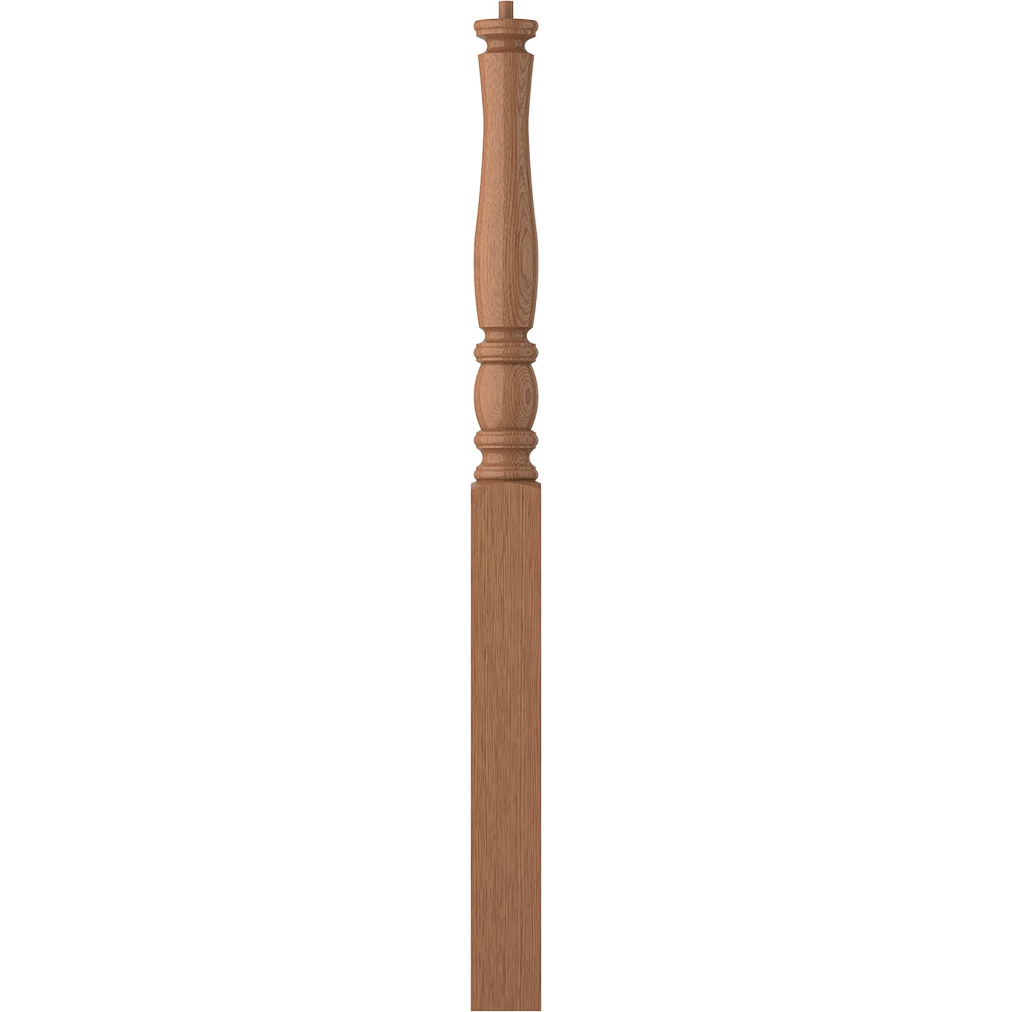 L.J. Smith Stair Systems LJP-3314-WO Briarcliffe 3.5-in x 50-in Unfinished White oak Starting Stair Newel Post