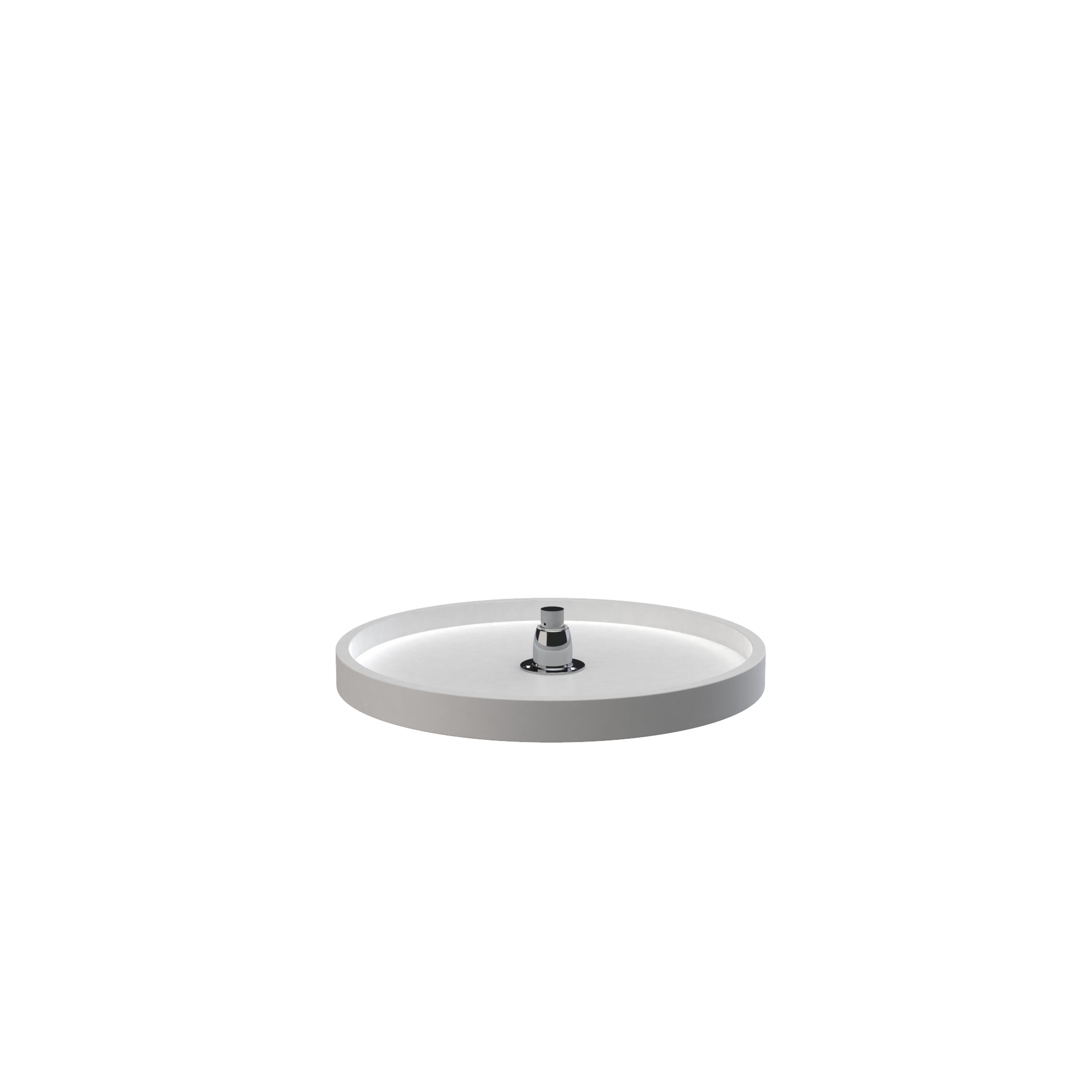 Rev-A-Shelf 6621-18-11-52 1 -Tier White Plastic Full circle Cabinet Lazy Susan
