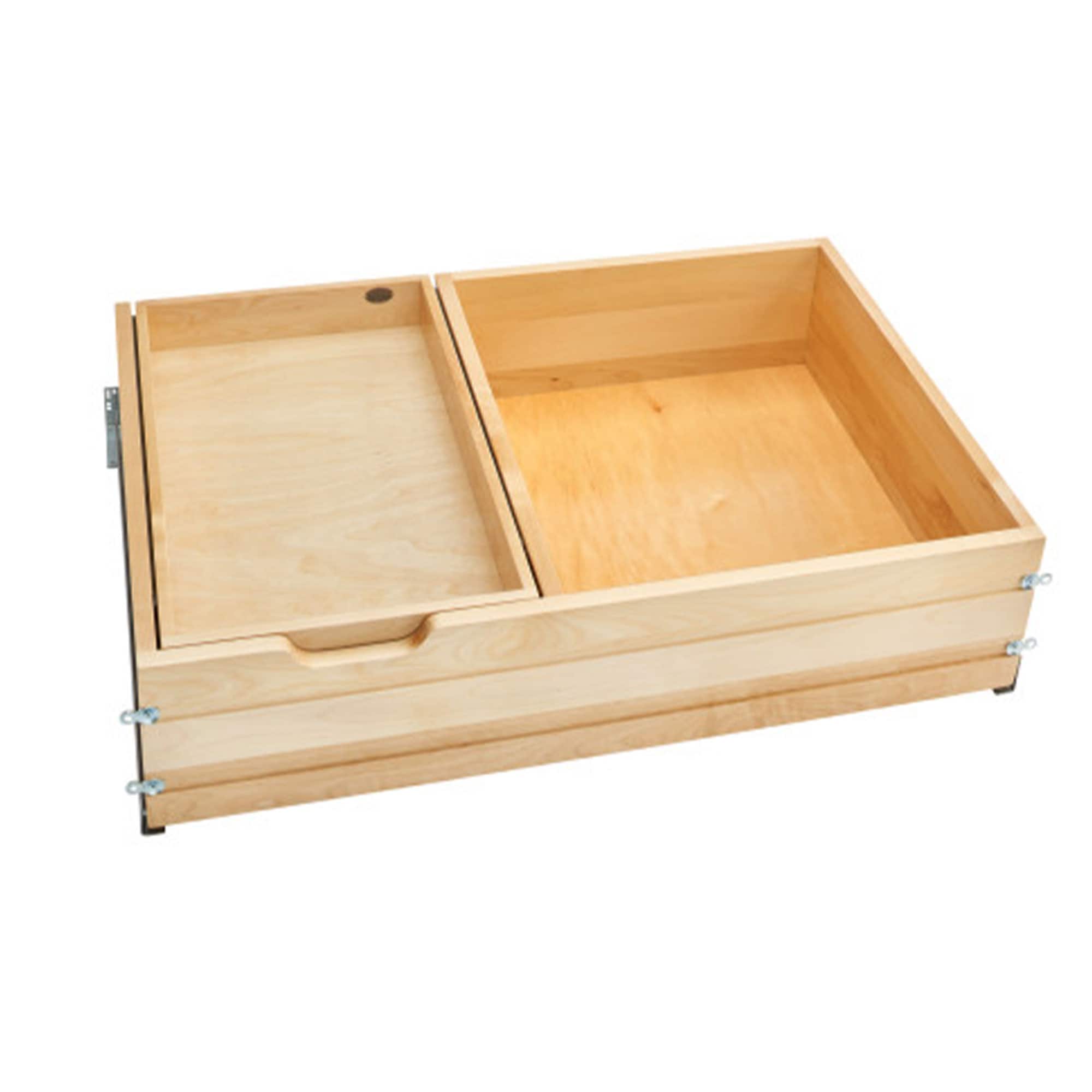 Rev-A-Shelf 272501 22.2 x 33 Brown Maple Wood Drawer organizer