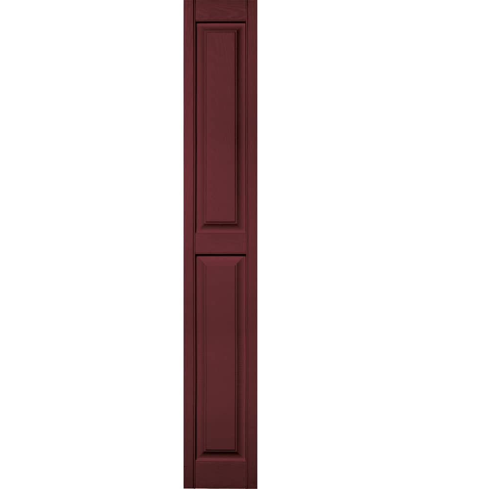 Vantage V4711279078 12-in W x 79.75-in H Wineberry Raised panel Exterior Shutters ( 1 -Pack )