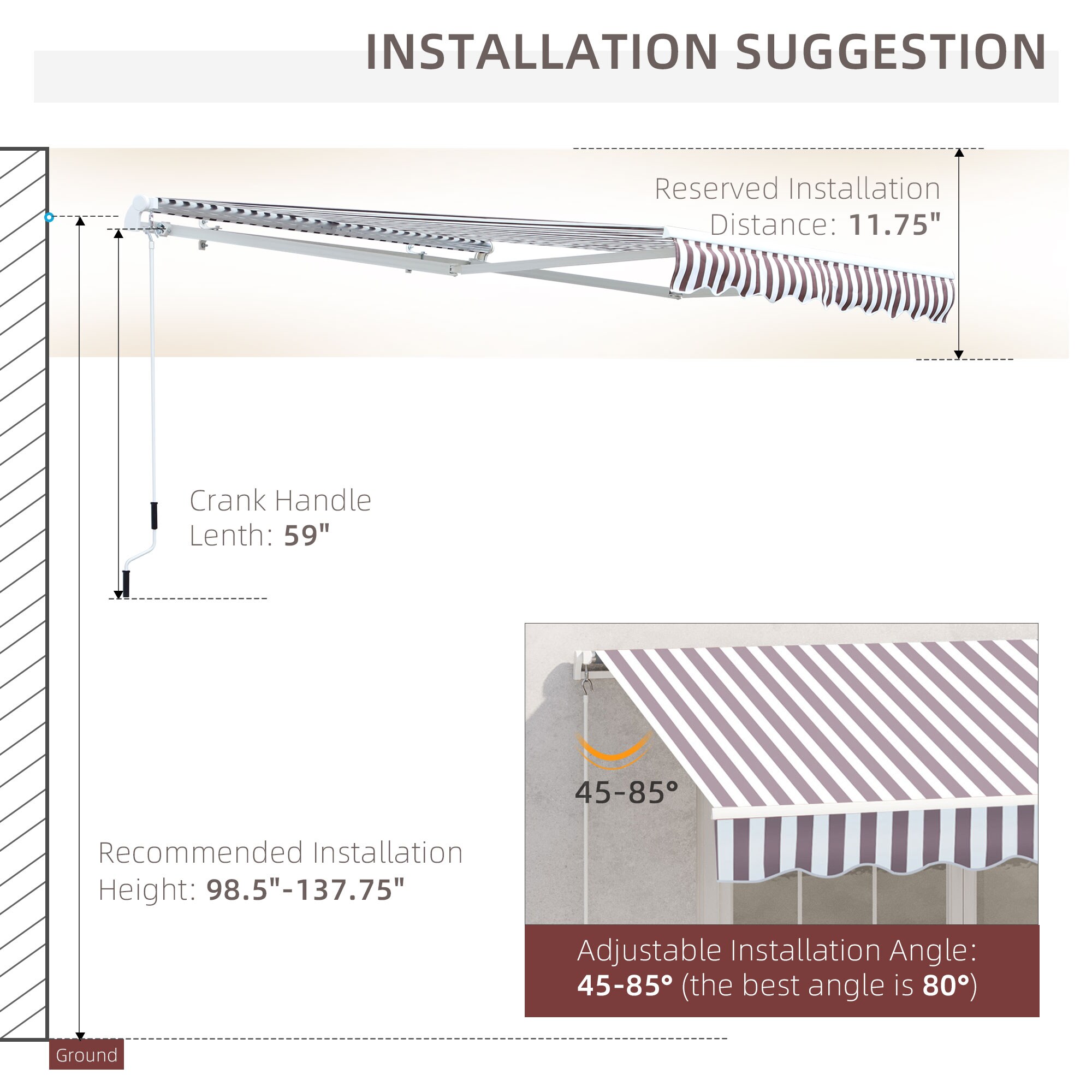 Outsunny 840-150V01CF awnings - View #9