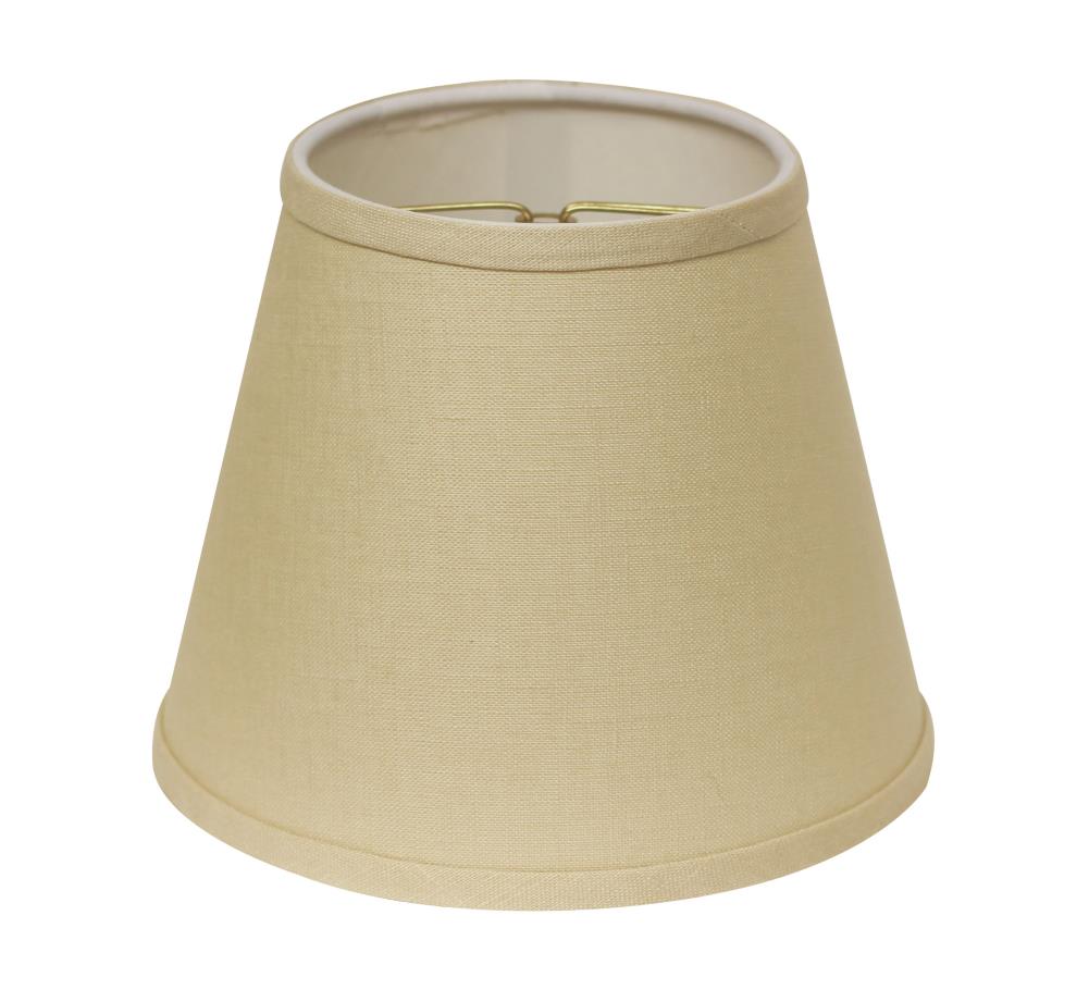 Cloth & Wire 6.5-in x 8-in Beige Linen Empire Lamp Shade in the Lamp ...