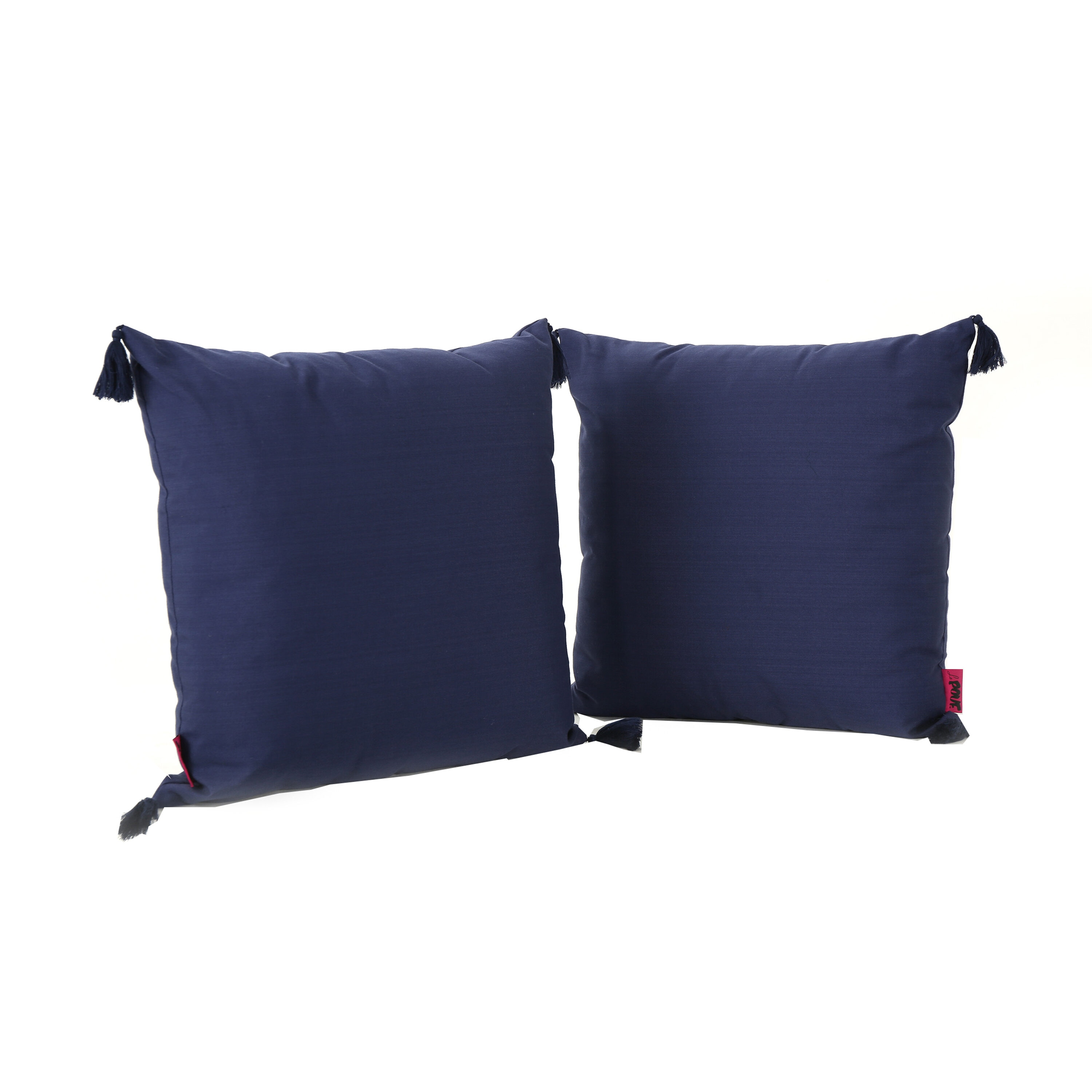 20-in x 20-in Dark Blue Indoor Decorative Pillow Polyester | - Best Selling Home Decor 302771