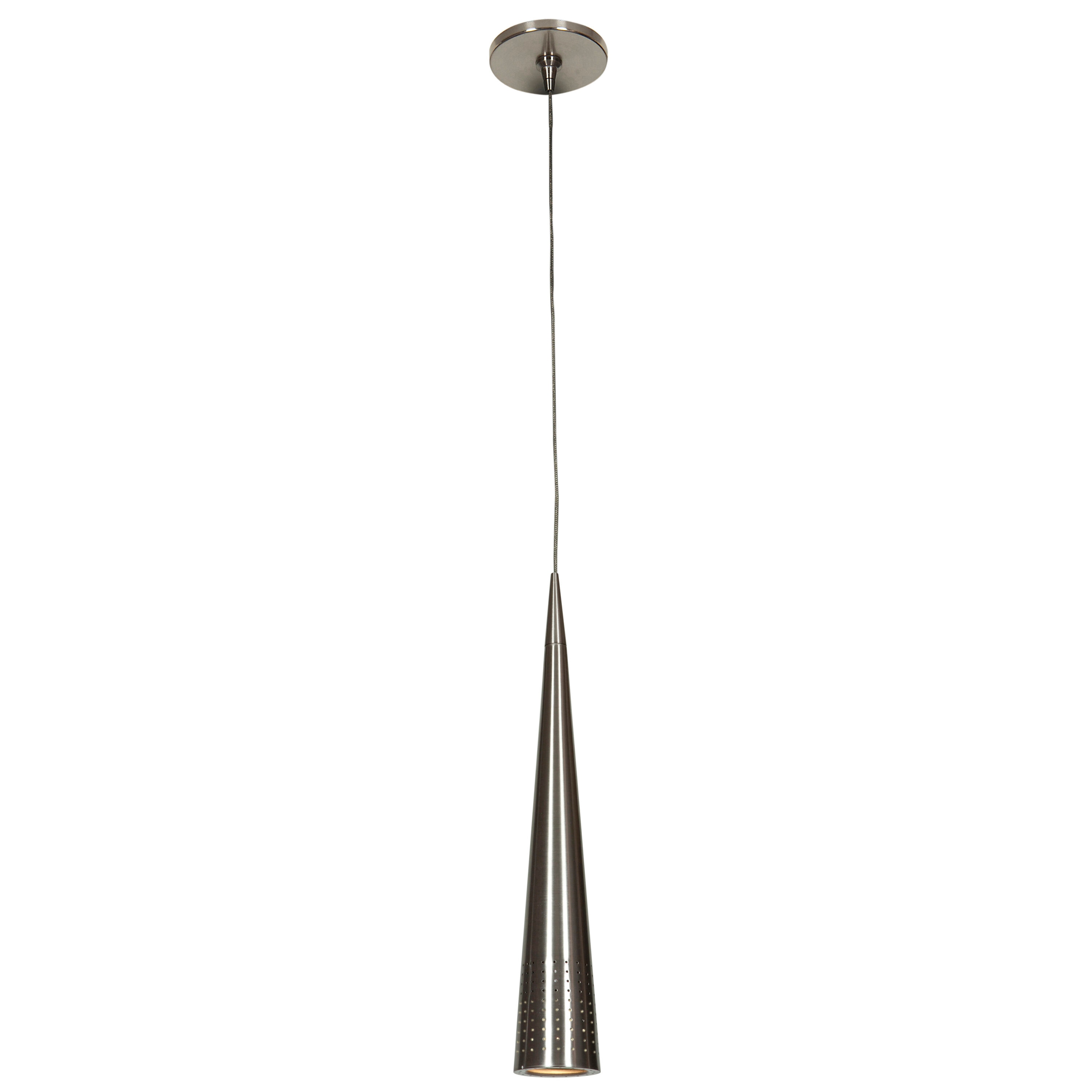 Access Lighting 52052UJLEDLP-BS Apollo Brushed Steel Modern/contemporary Geometric Mini Hanging Pendant light