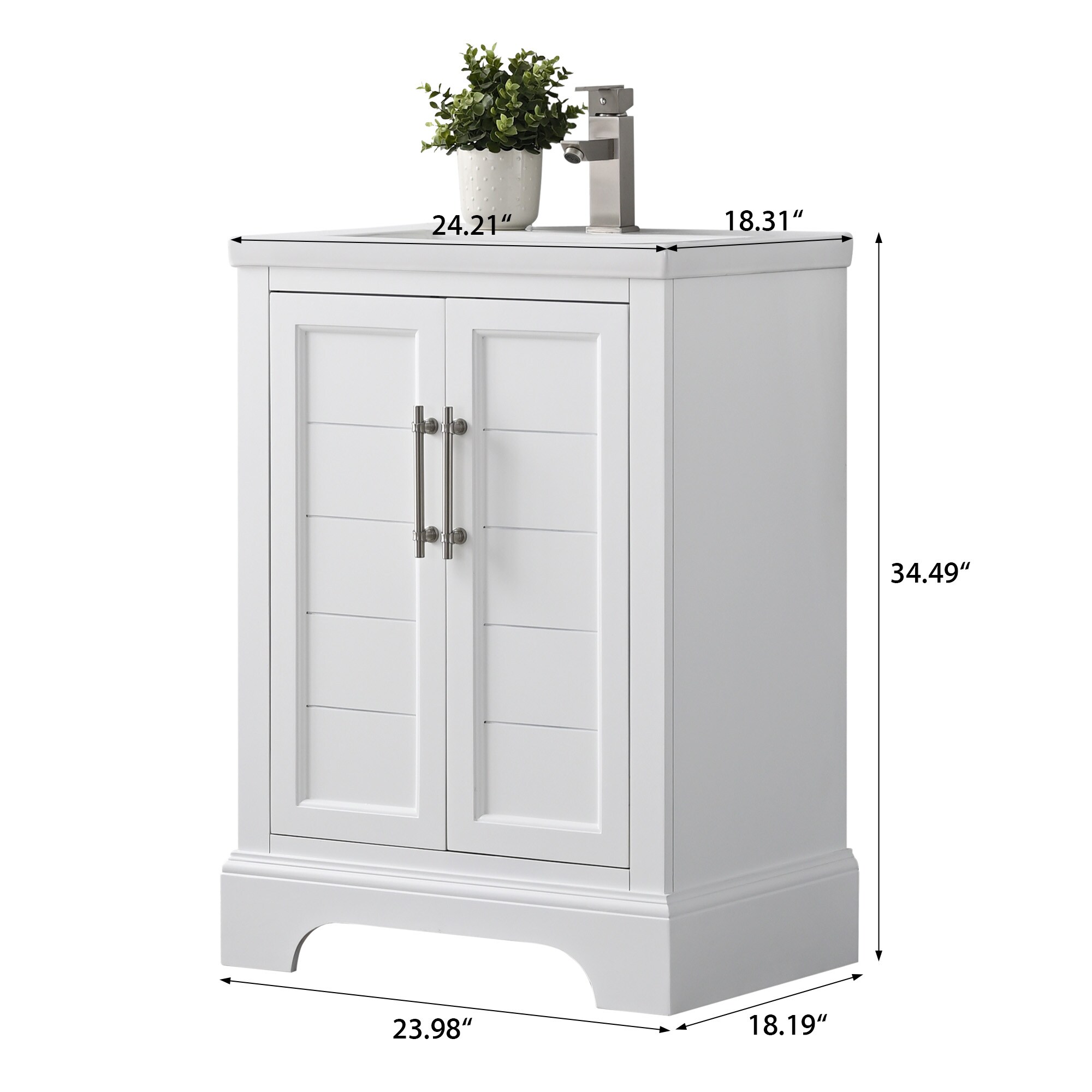 Vanity Art VA5024-W Bath-Vanity-Combo - View #10