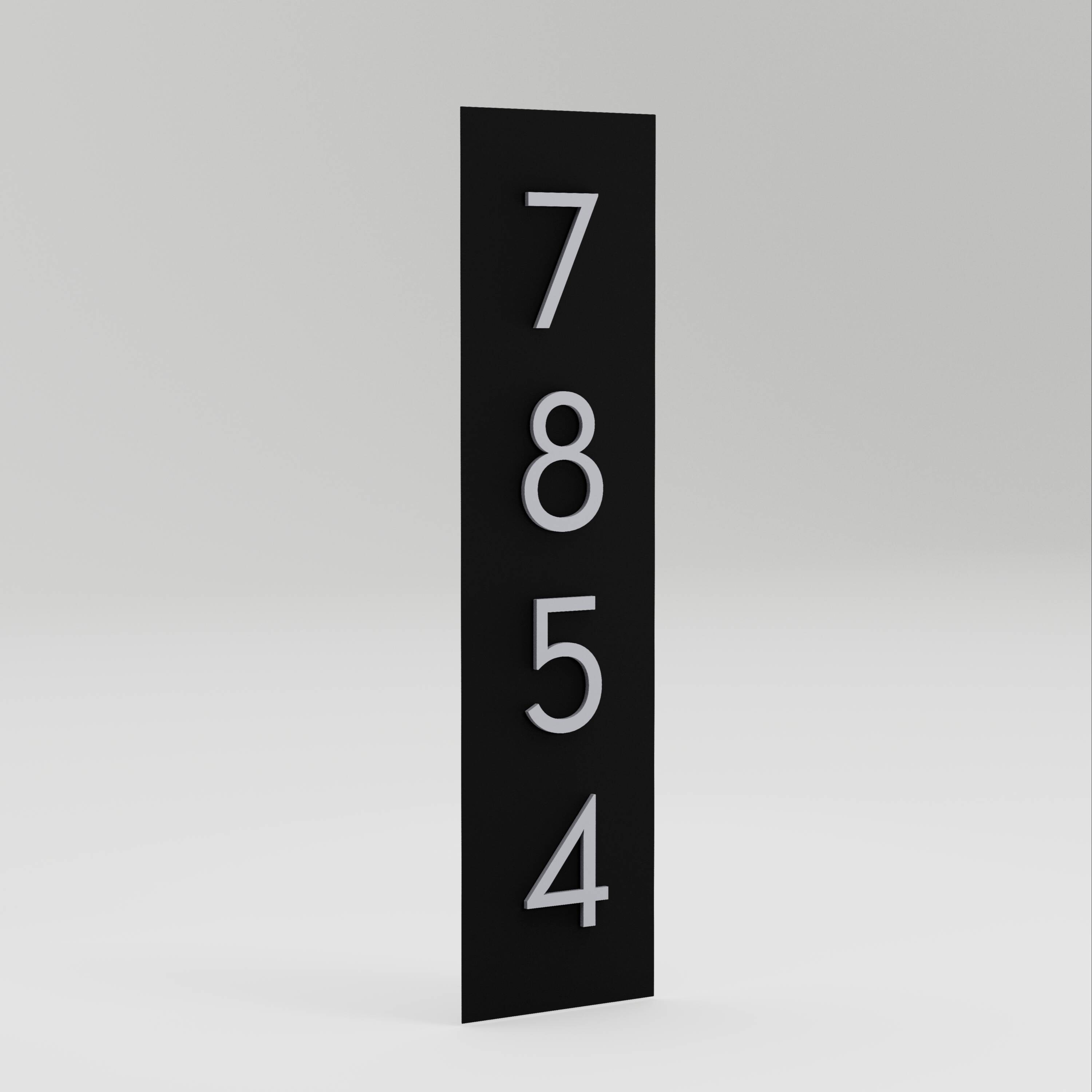 Post & Porch LARGESIMPLY-BLACK Outdoor-Plaques-Holders - View #2