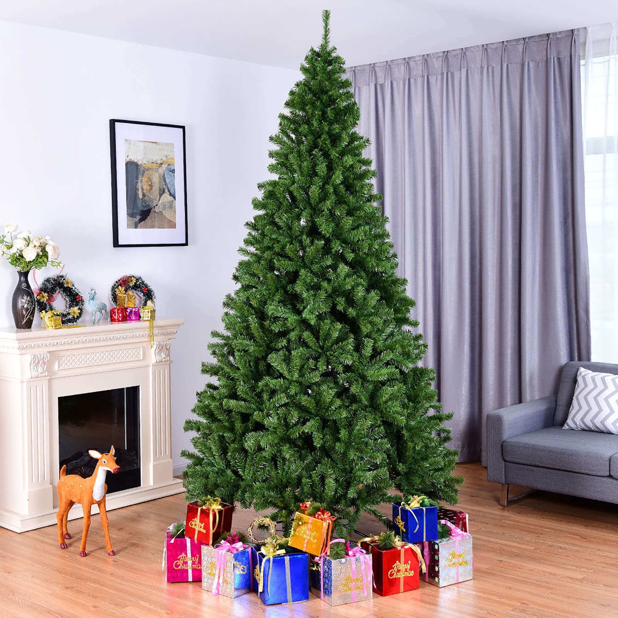 Costway CM21222 Artificial-Christmas-Trees - View #8