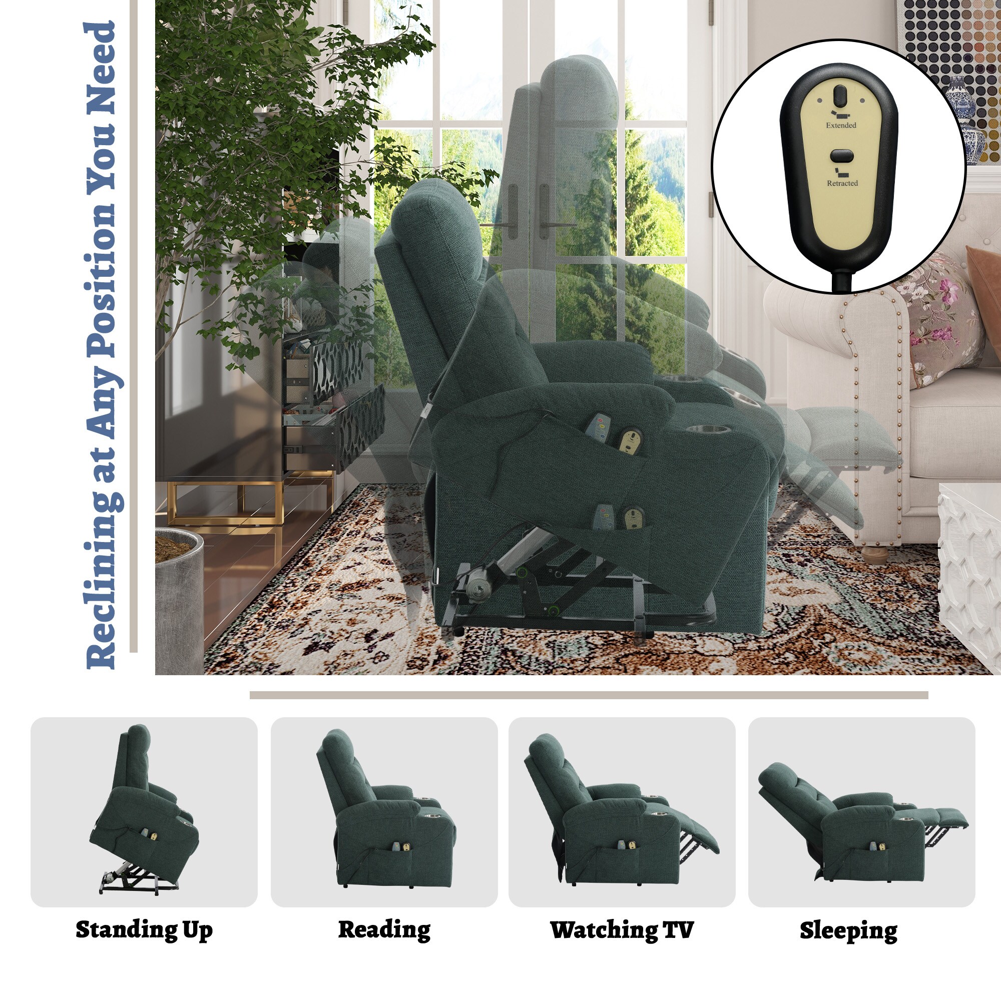 Clihome CL-SXAF81232S-GR recliners - View #7