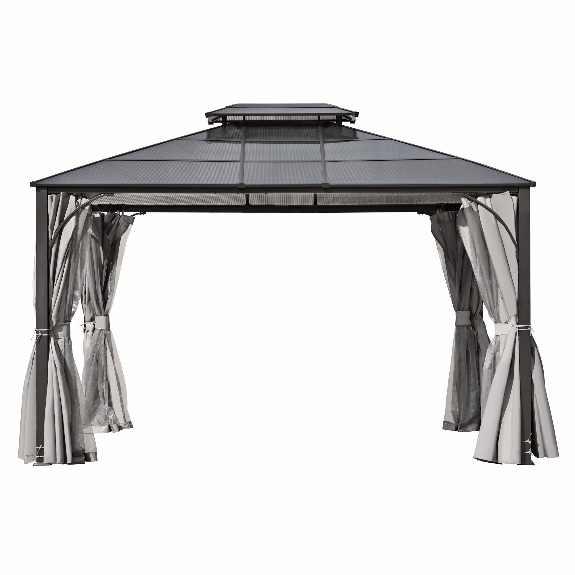 SINOFURN SYA010463GY Wood-Resin-Gazebos - View #7