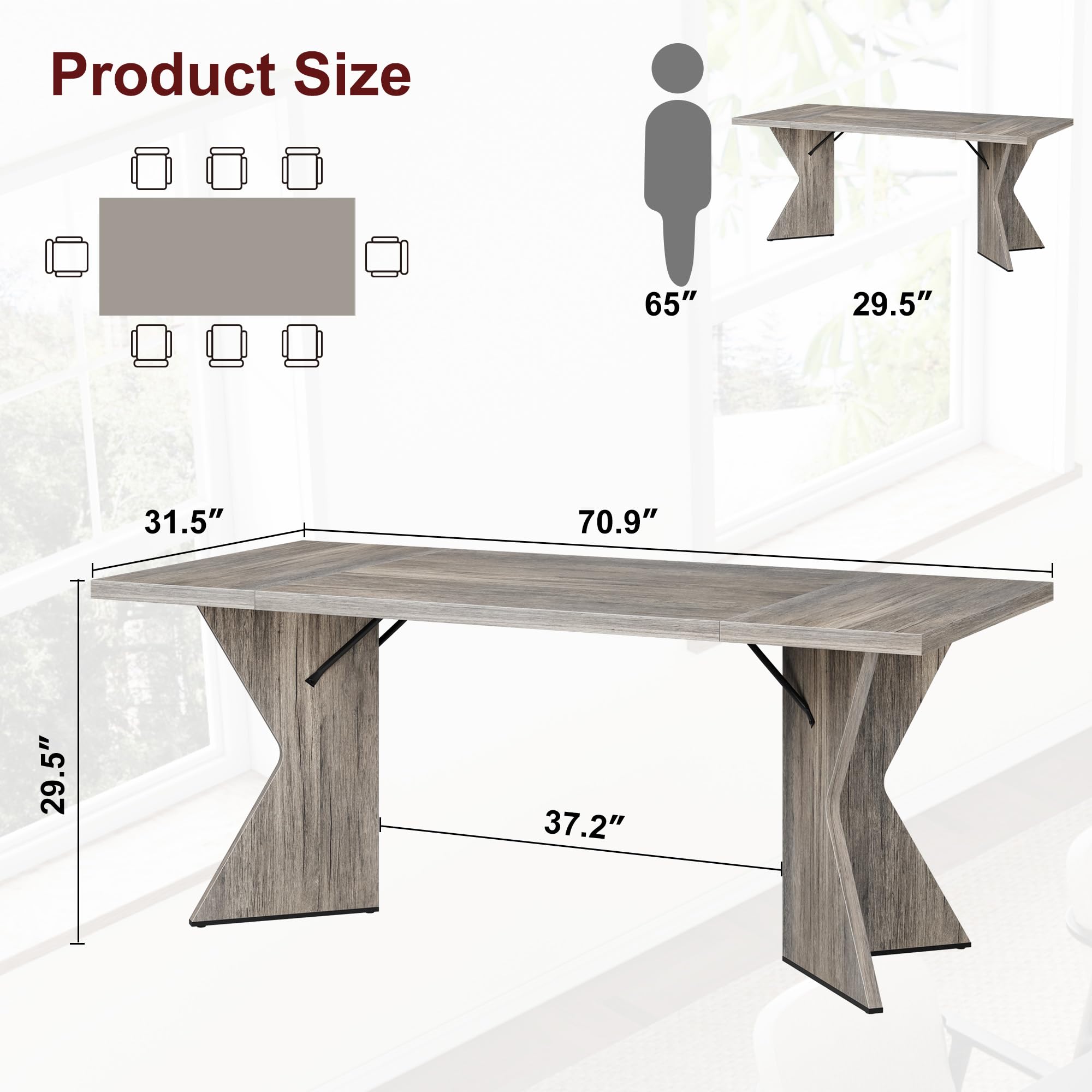 GarveeLife LROY-PHO-34QEBYF9 Dining-Tables - View #2