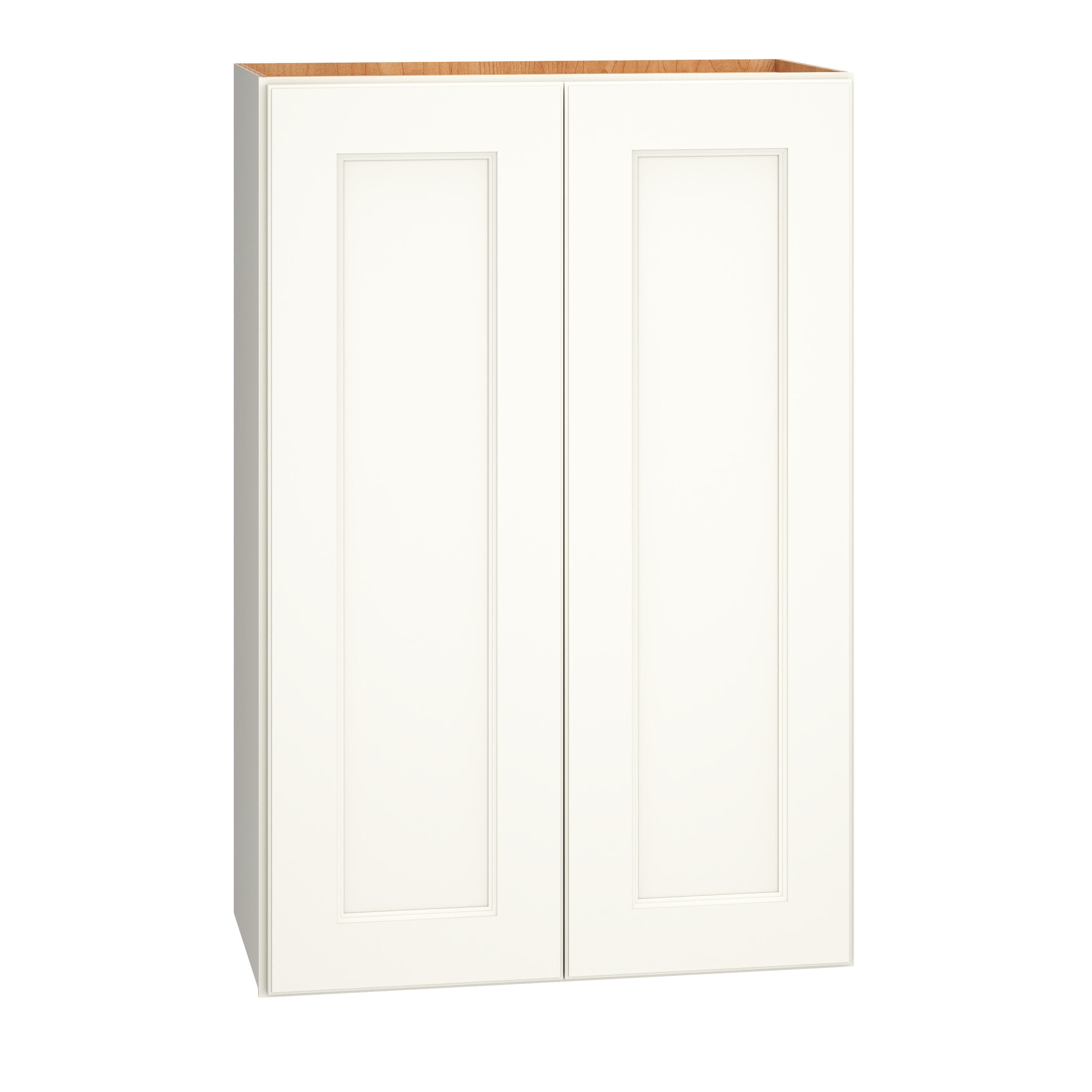 Diamond Express Macaulay 36-in W x 18-in H x 24-in D White Wall Fully Assembled Plywood Cabinet (Recessed Panel Square Door Style)