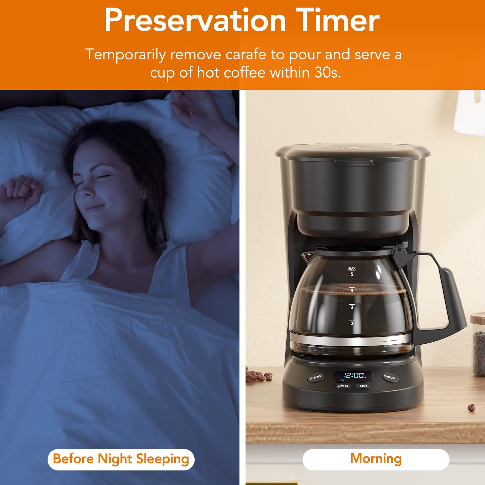 COWSAR LSCM3710H-BLACK Coffee-Makers - View #8