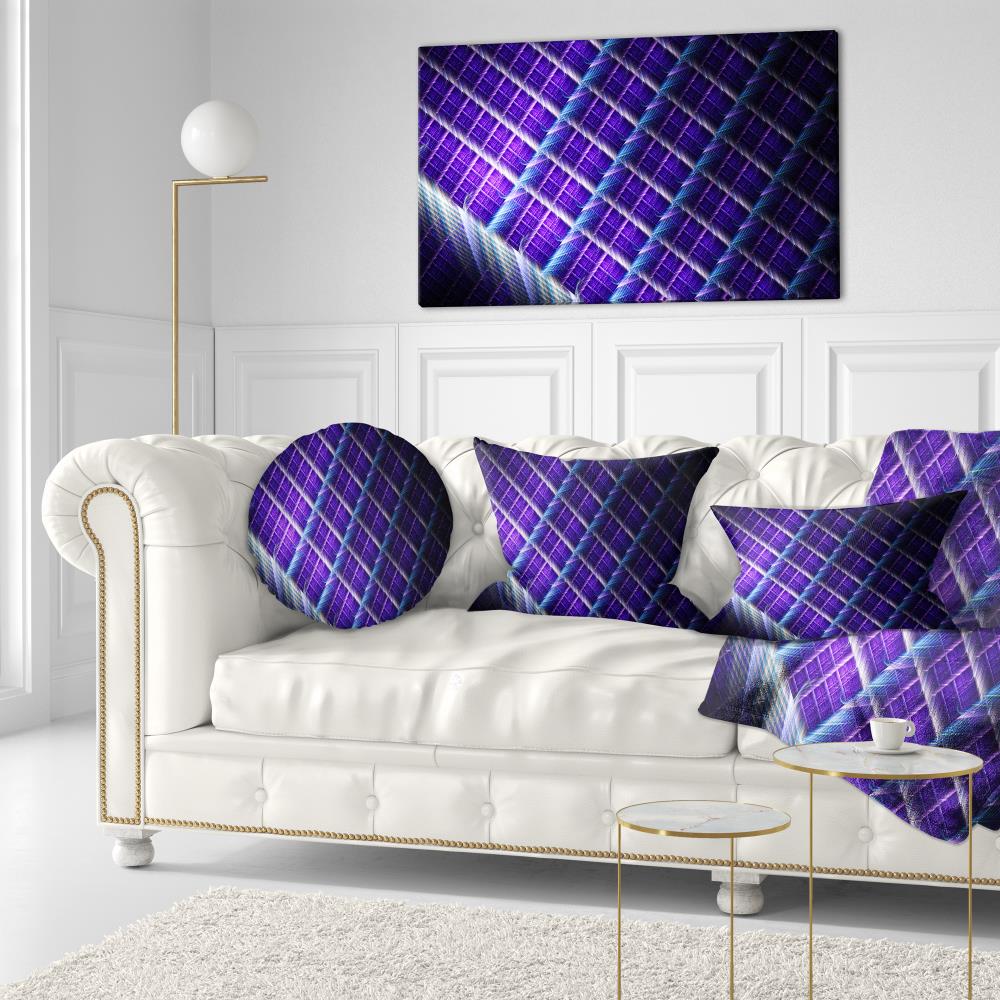 Designart CU15811-12-20 12-in x 20-in Purple Indoor Decorative Pillow