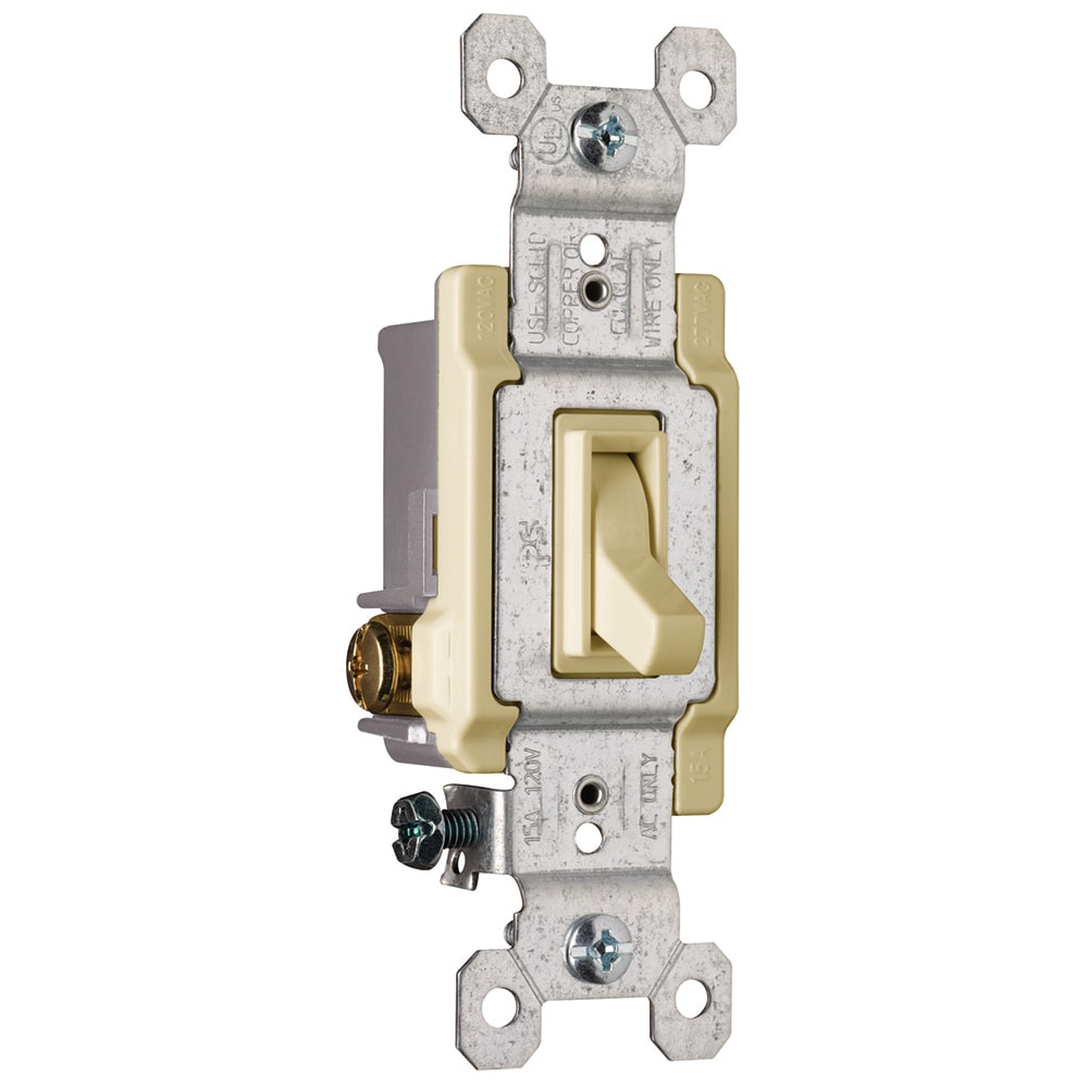 Legrand RC153ICC24 15-amp 3-way Framed toggle Light Switch , Ivory