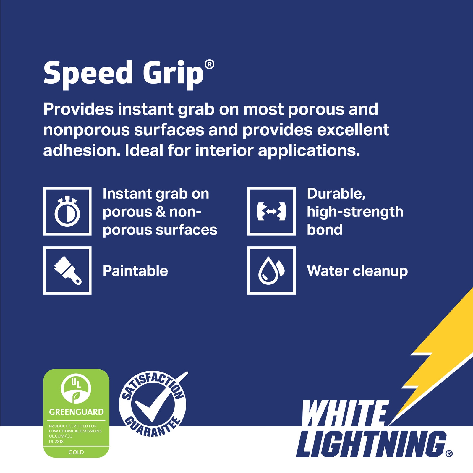 Speed Grip Construction Adhesive - White Lightning