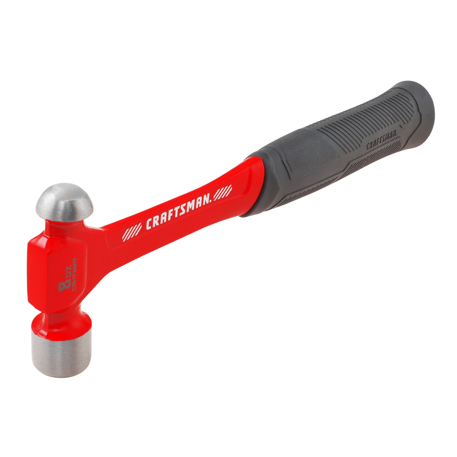 CRAFTSMAN 8-oz Rounded Face Steel Head Steel Ball Peen Hammer in the  Hammers department at