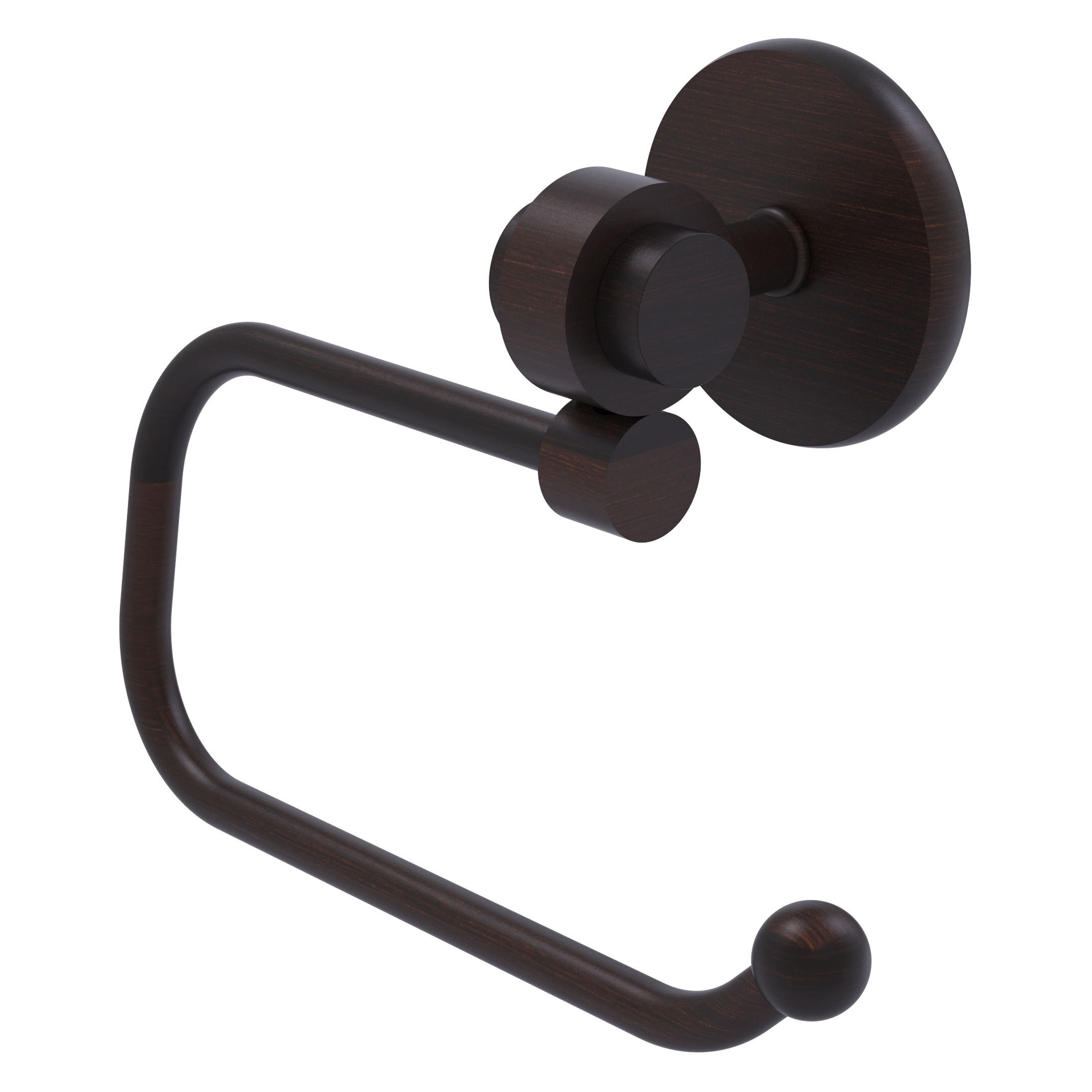 Allied Brass 7224E-VB Satellite Orbit Two Venetian Bronze Wall mount Single post Toilet Paper Holder 1 -Rolls with Storage