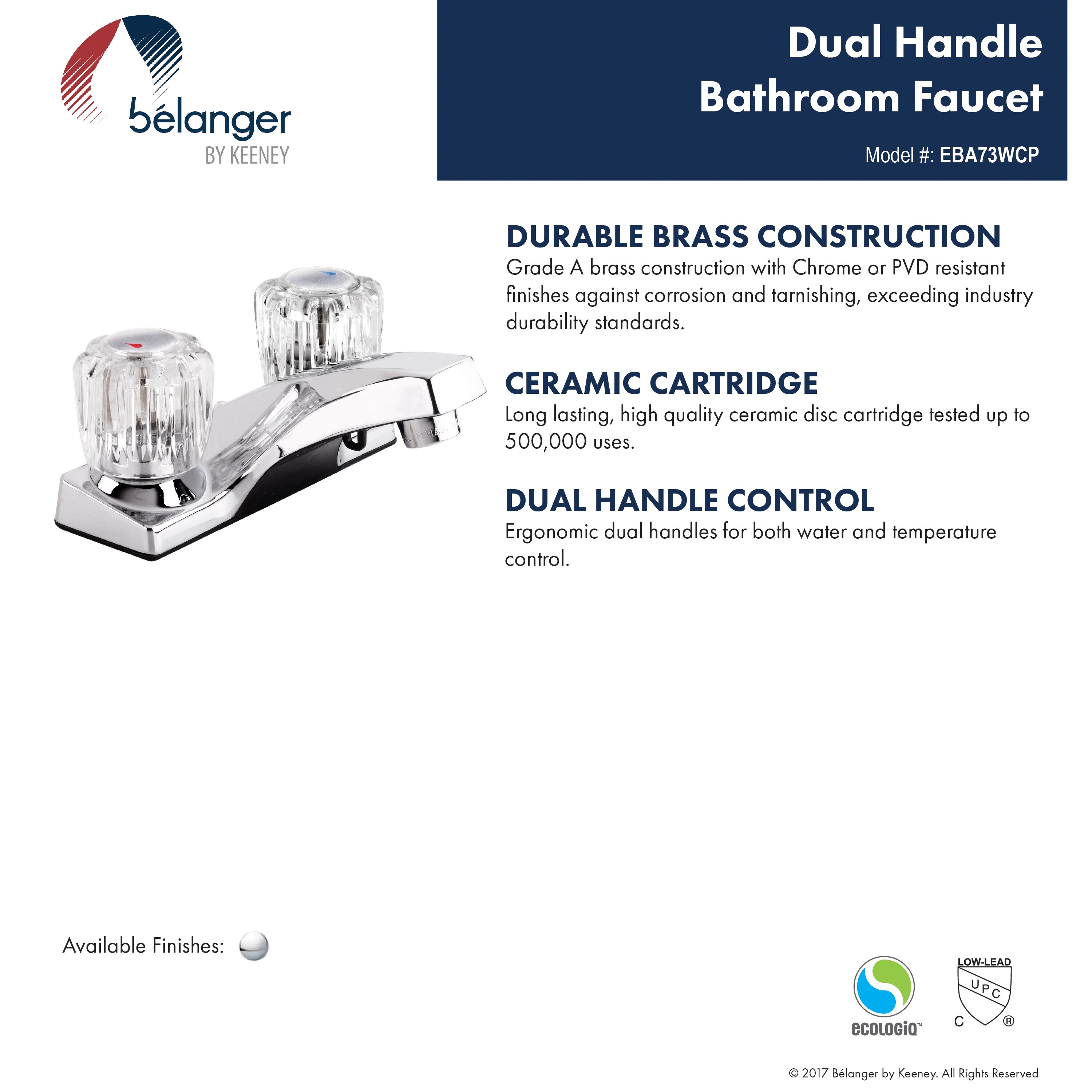 Belanger EBA73WCP Lavatory-Faucets - View #3