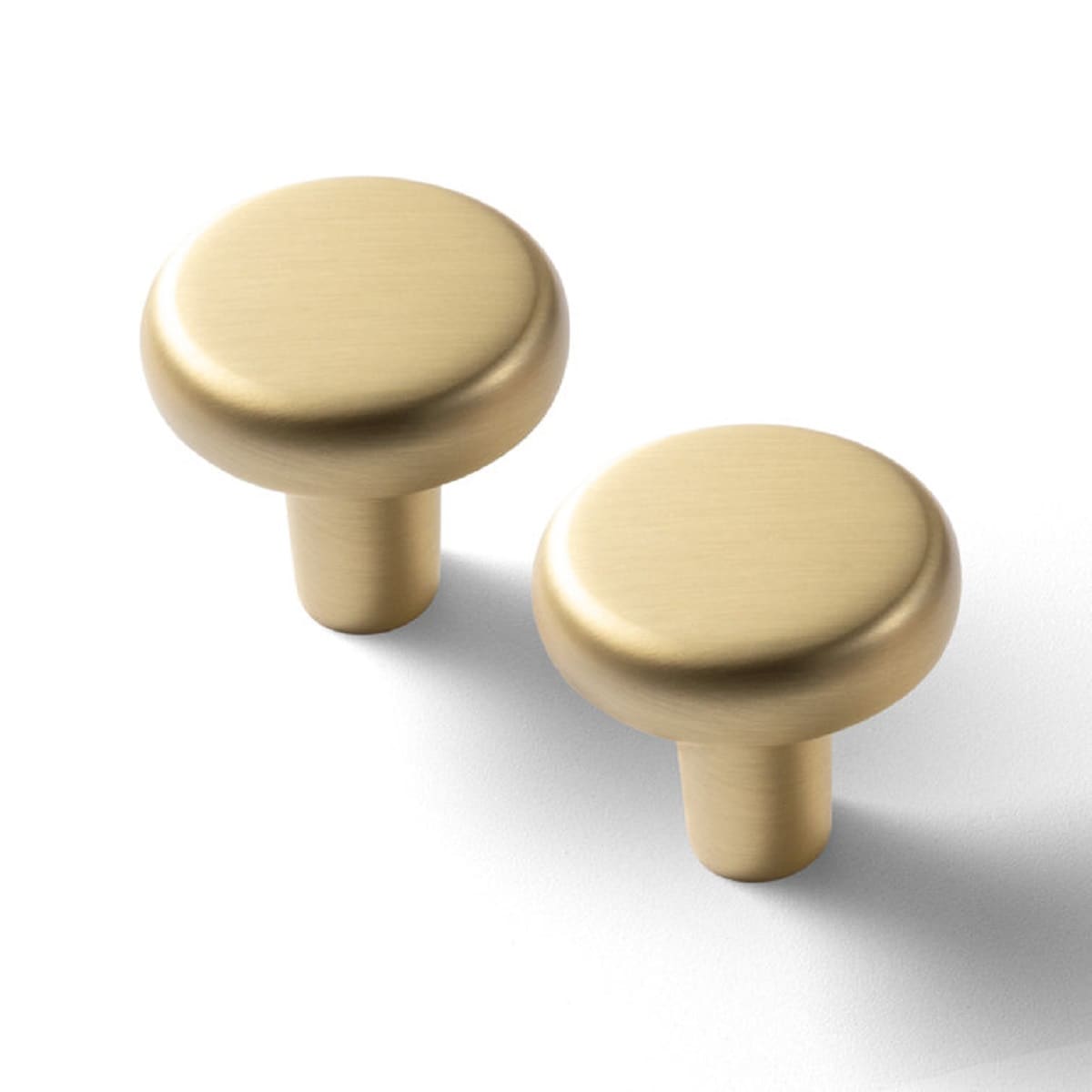 Brushed Brass Cabinet Knobs at