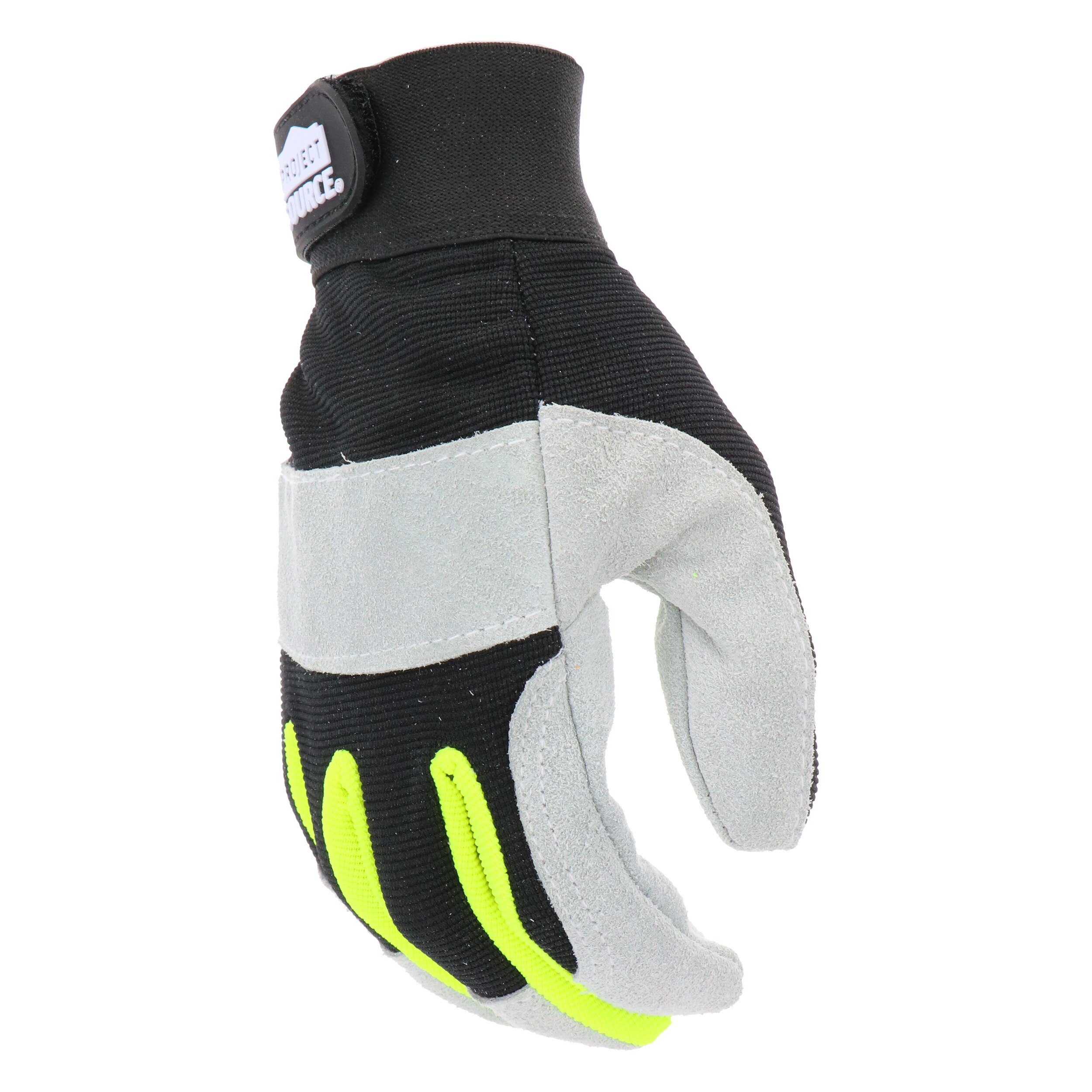 Blue Hawk 3-Pack Large Male Polyester Leather Palm Work Gloves Model #LW86156-L3P