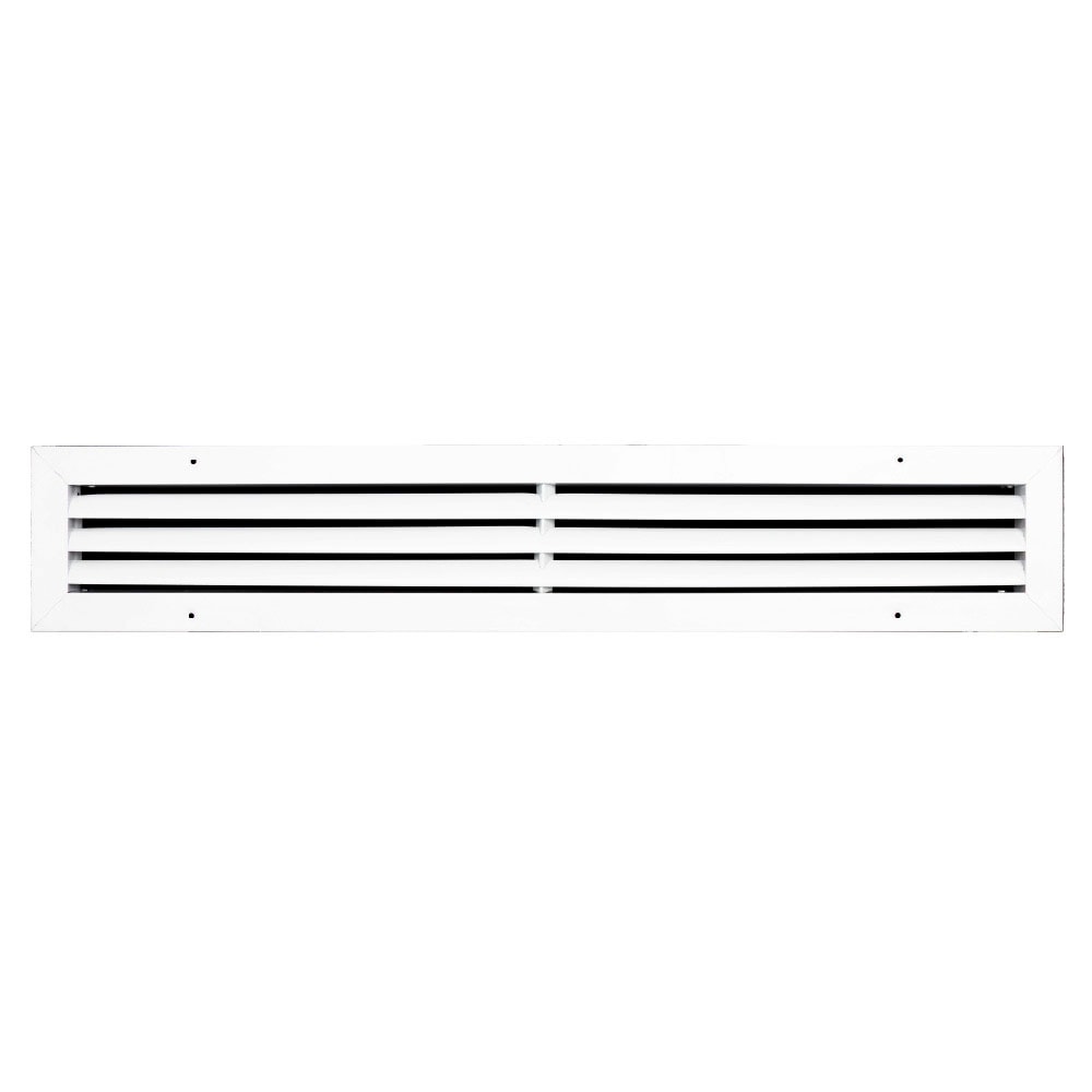 ACLaminaire LRA-LP-ABS36X6 36-in x 6-in Aluminum White Sidewall/Ceiling Grille