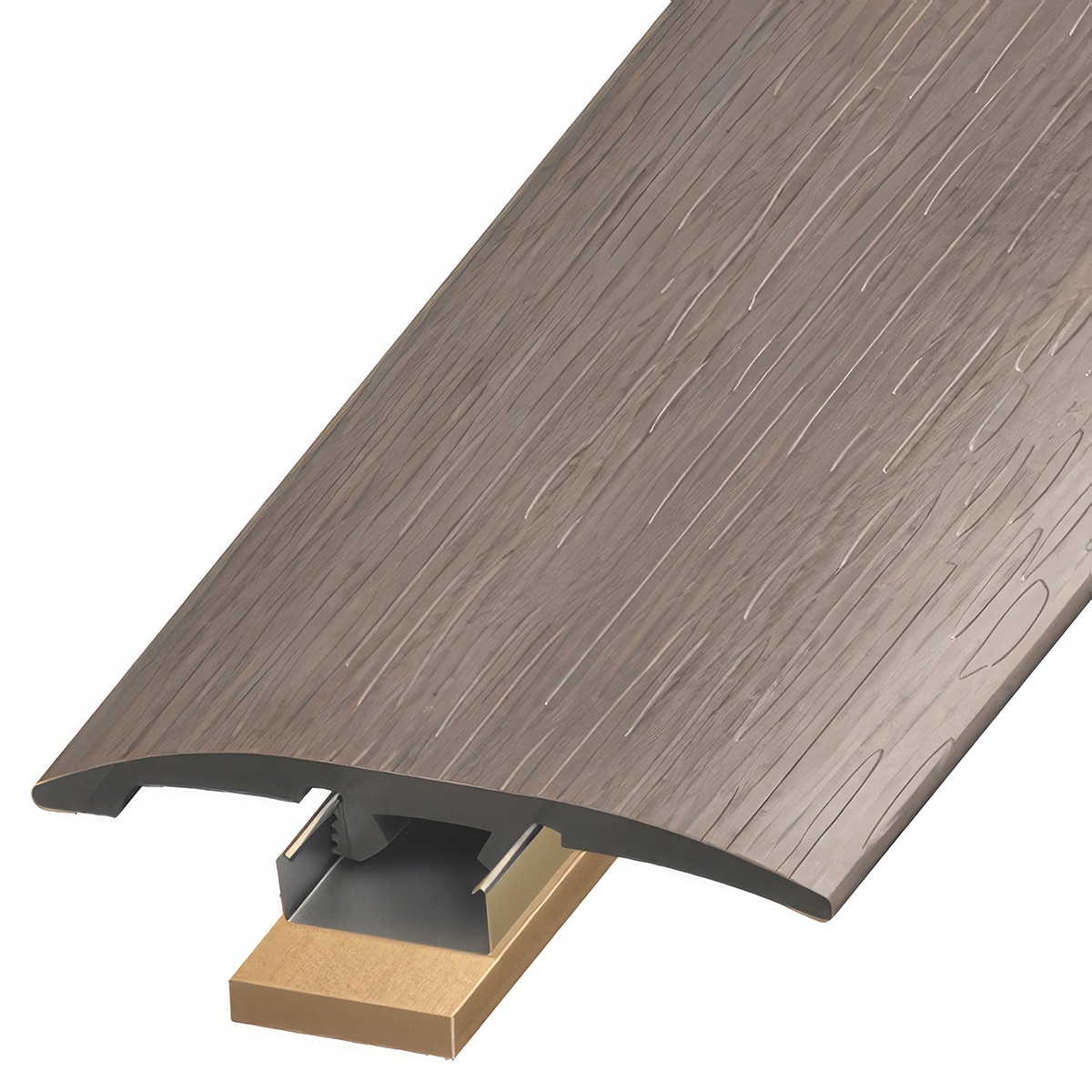 Versatrim SLT-111542 Classic MaxCore Lucida-Classic MaxCore-Jasper Prefinished 0.25-in T x 2-in W x 94-in L PVC 3-in-1 T-moulding/Reducer/Endcap