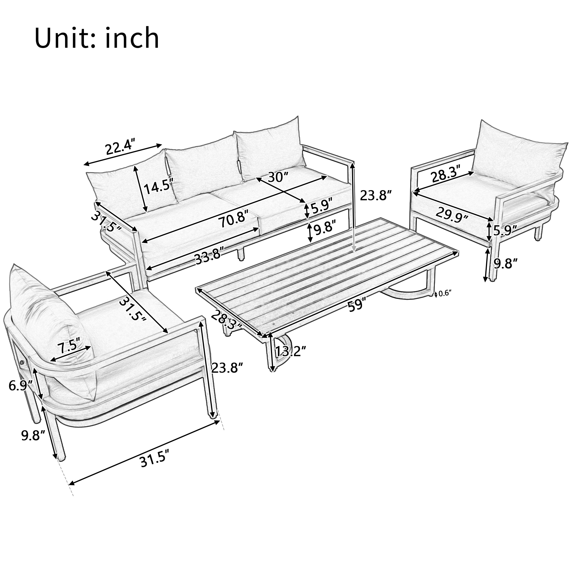 ModernLuxe L-WY000333AAA Patio-Conversation-Sets - View #7