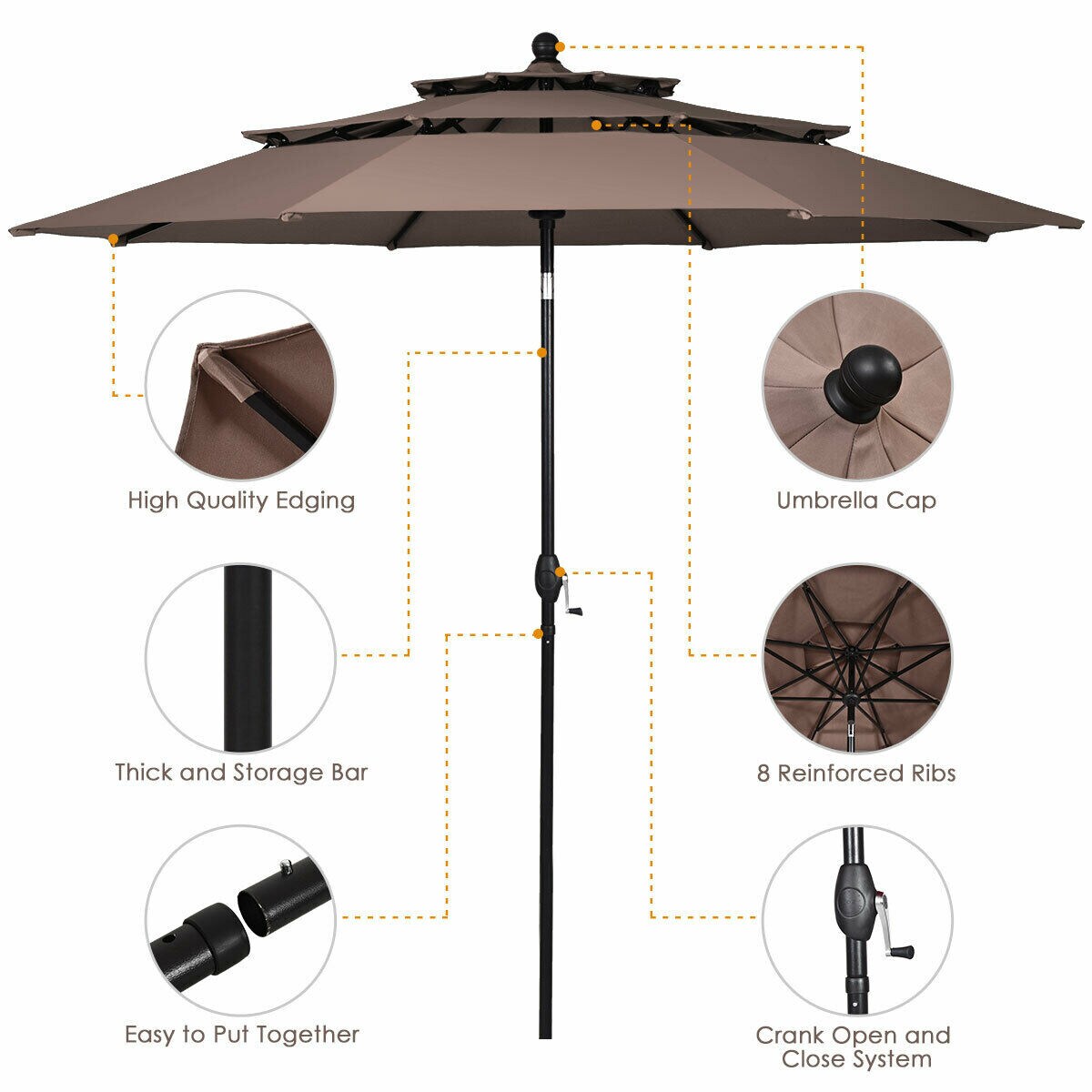 Clihome CWCH-OP3928CF Umbrellas-2 - View #7