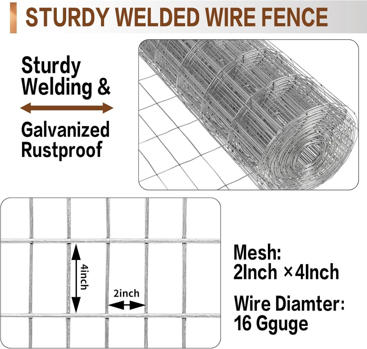 Poinic FC-P5164-00SS Rolled-Fence - View #4