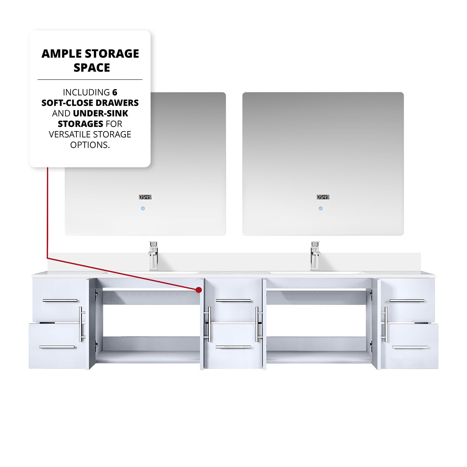 Lexora LVG84DM311 Bath-Vanity-Combo - View #6