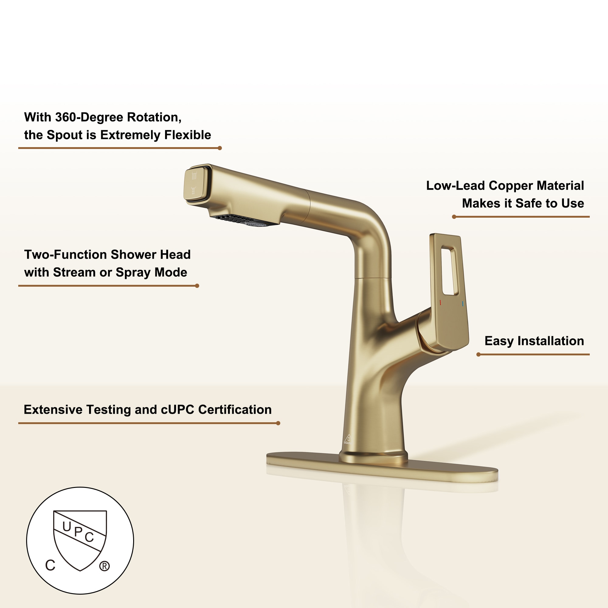 CASAINC MCS-55BN Lavatory-Faucets - View #3