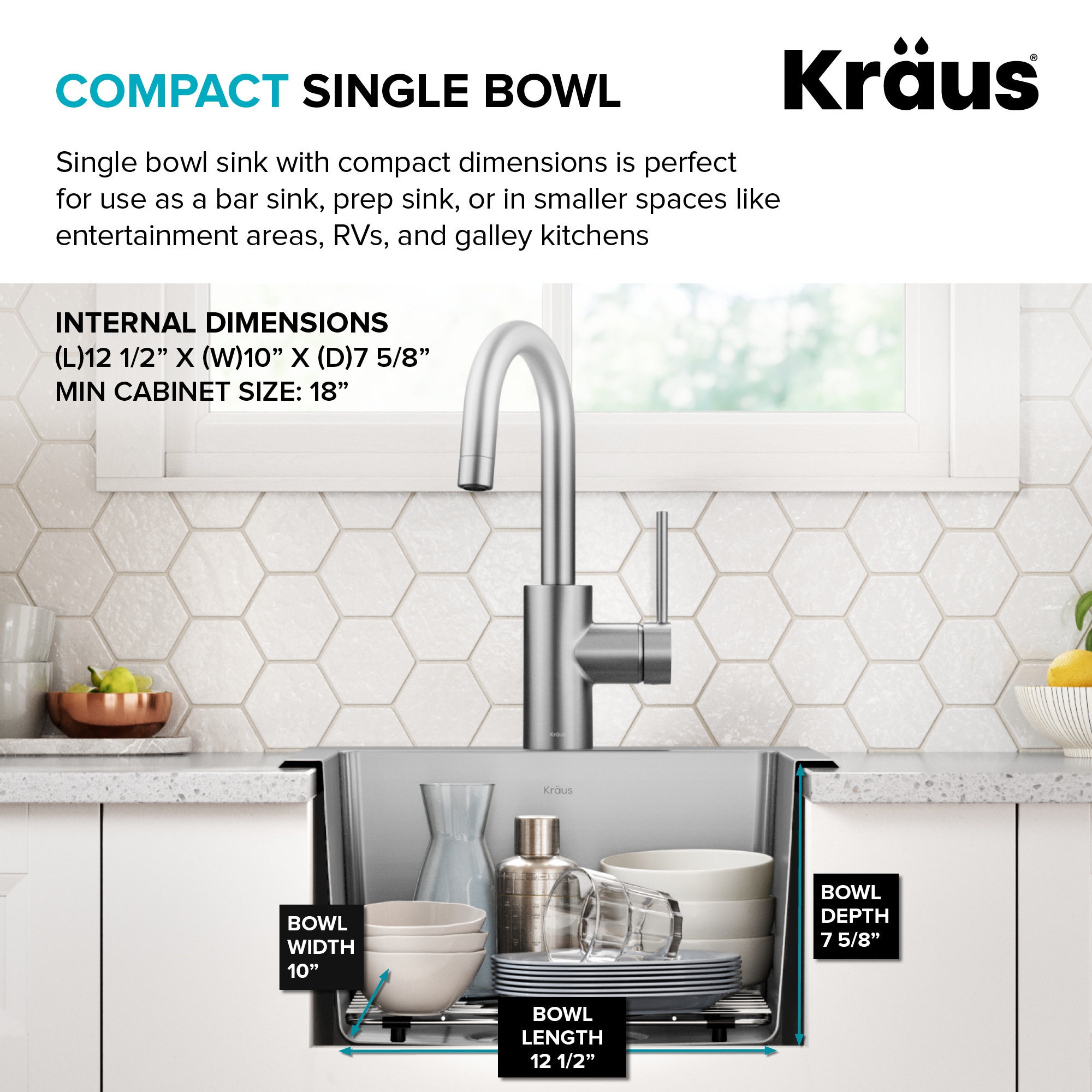 Kraus KHT631-15 Bar-Prep-Sinks - View #7