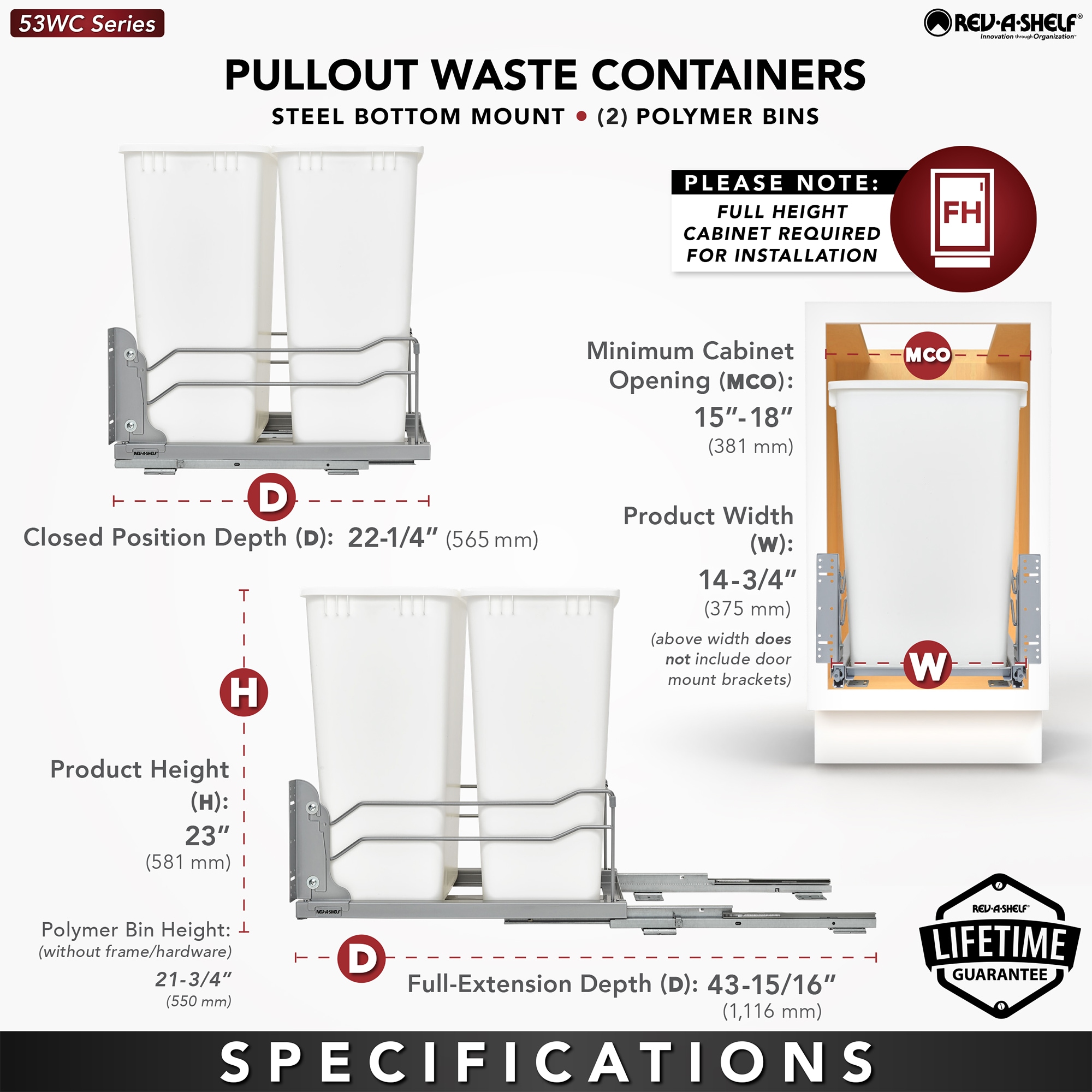 Rev-A-Shelf 156939 Pullout-Trash-Cans - View #4