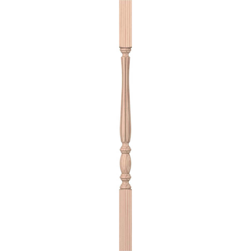 L.J. Smith Stair Systems LJF-2105-B 34 34-in x 1.75-in Unfinished Beechwood Square Top Stair Baluster