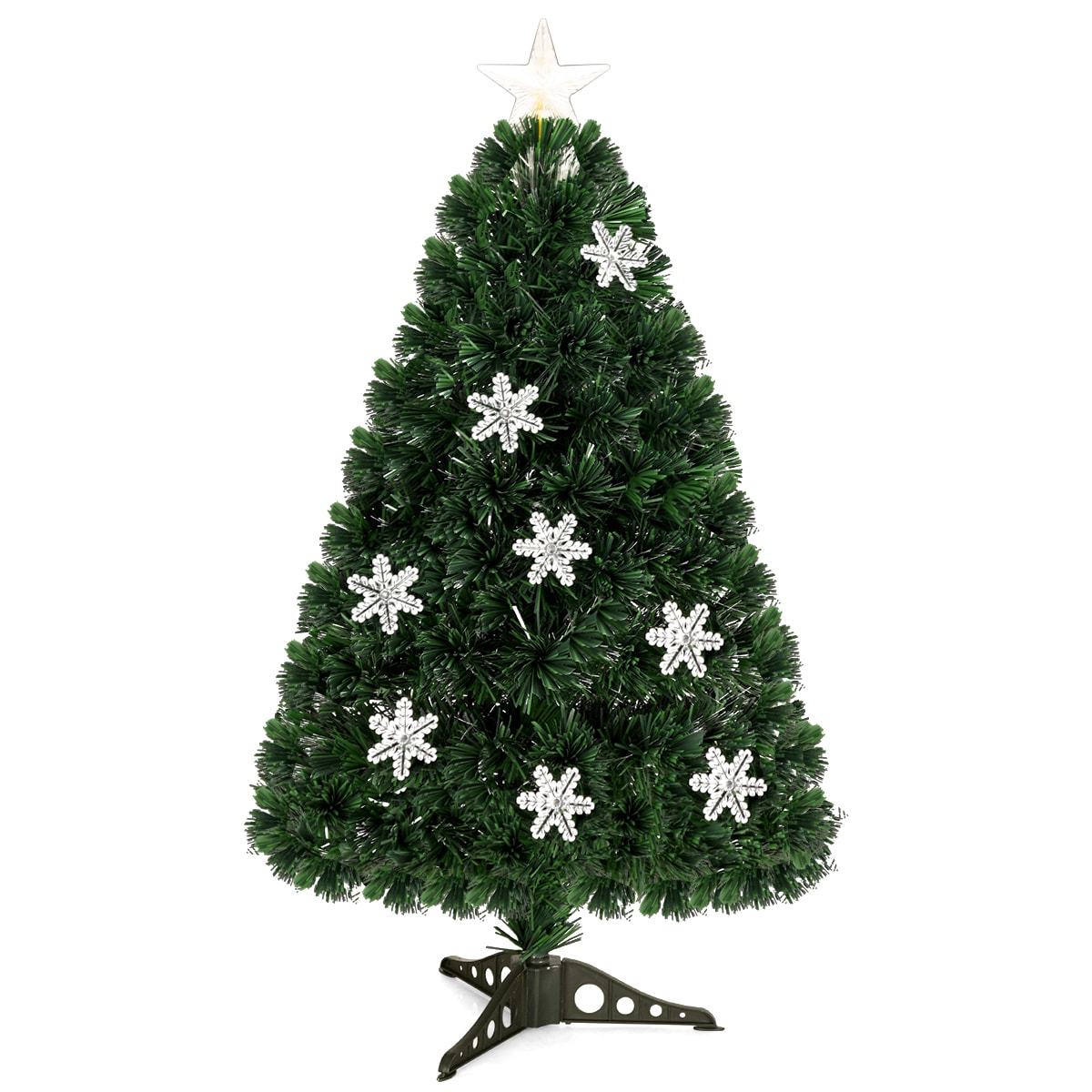 Goplus CM20527 3-ft Pre-lit Artificial Christmas Tree with Multicolor LED Lights