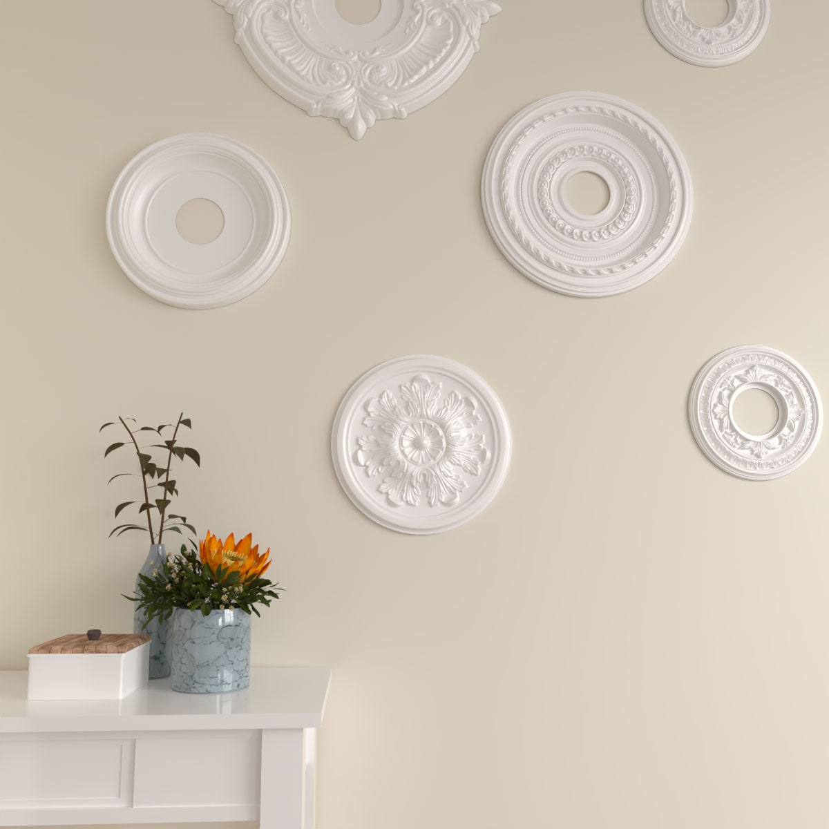 Ekena Millwork CM12LESGS Ceiling-Medallions - View #6