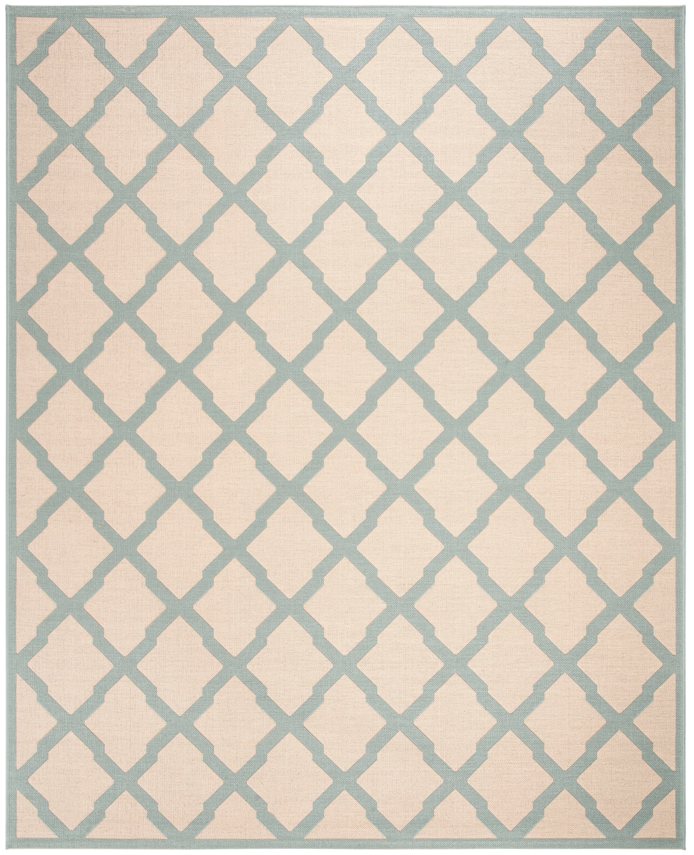 Safavieh - Linden 122L Cream Aqua 9 X 12 Area Rug