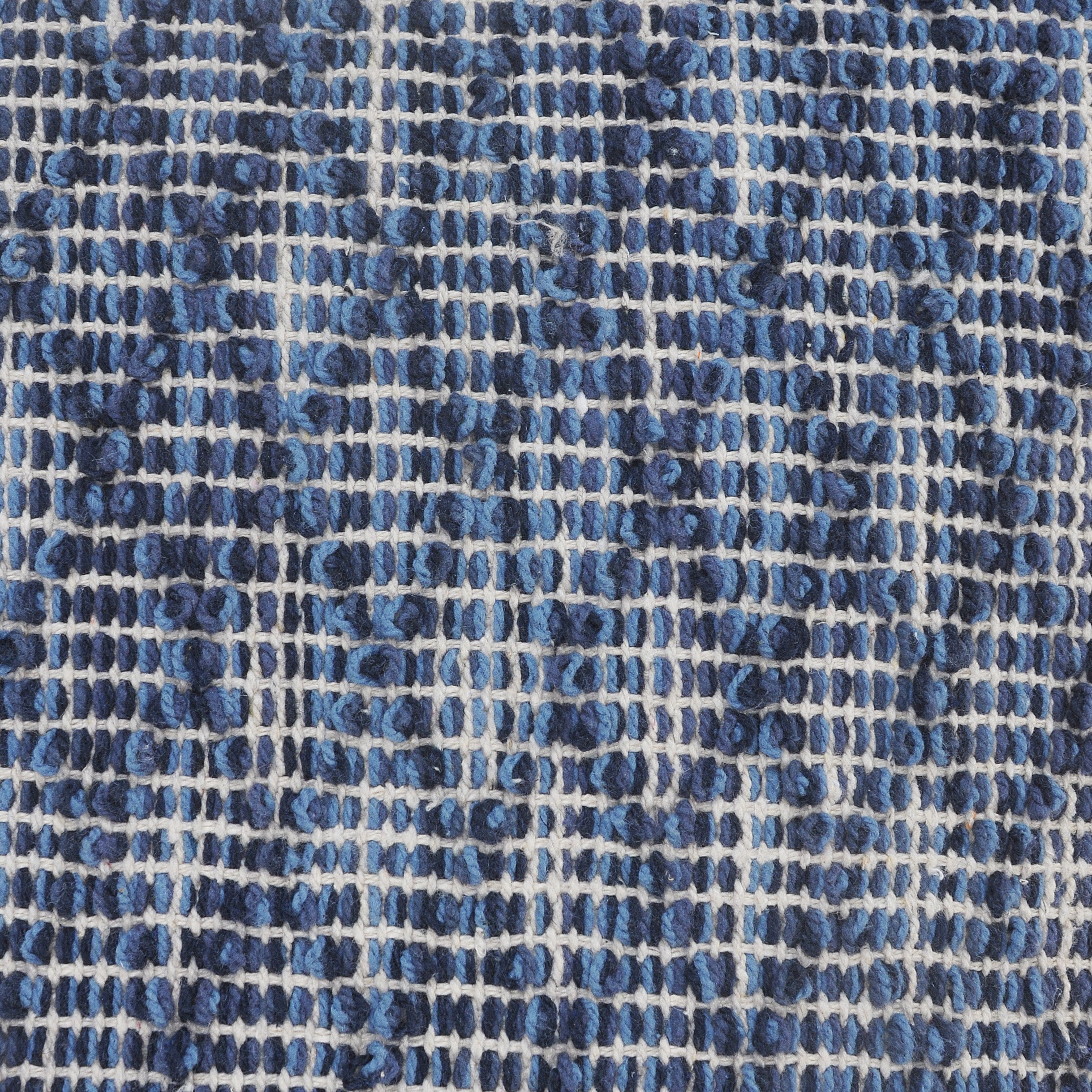Modern Traditional 20" Square Blue Diamond Geometric Throw Pillow
