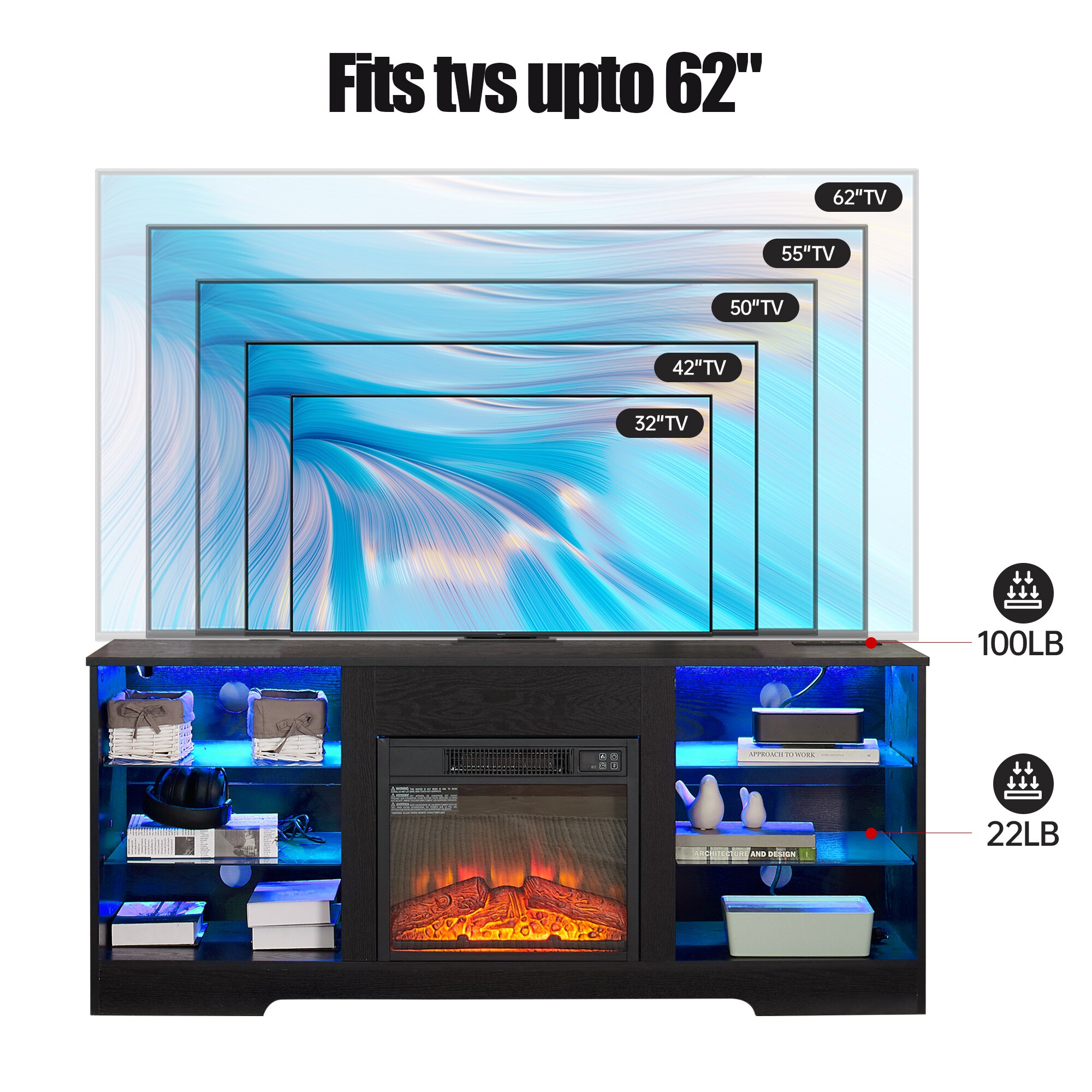 BABOOM BOM-52901-OR Electric-Fireplaces - View #5