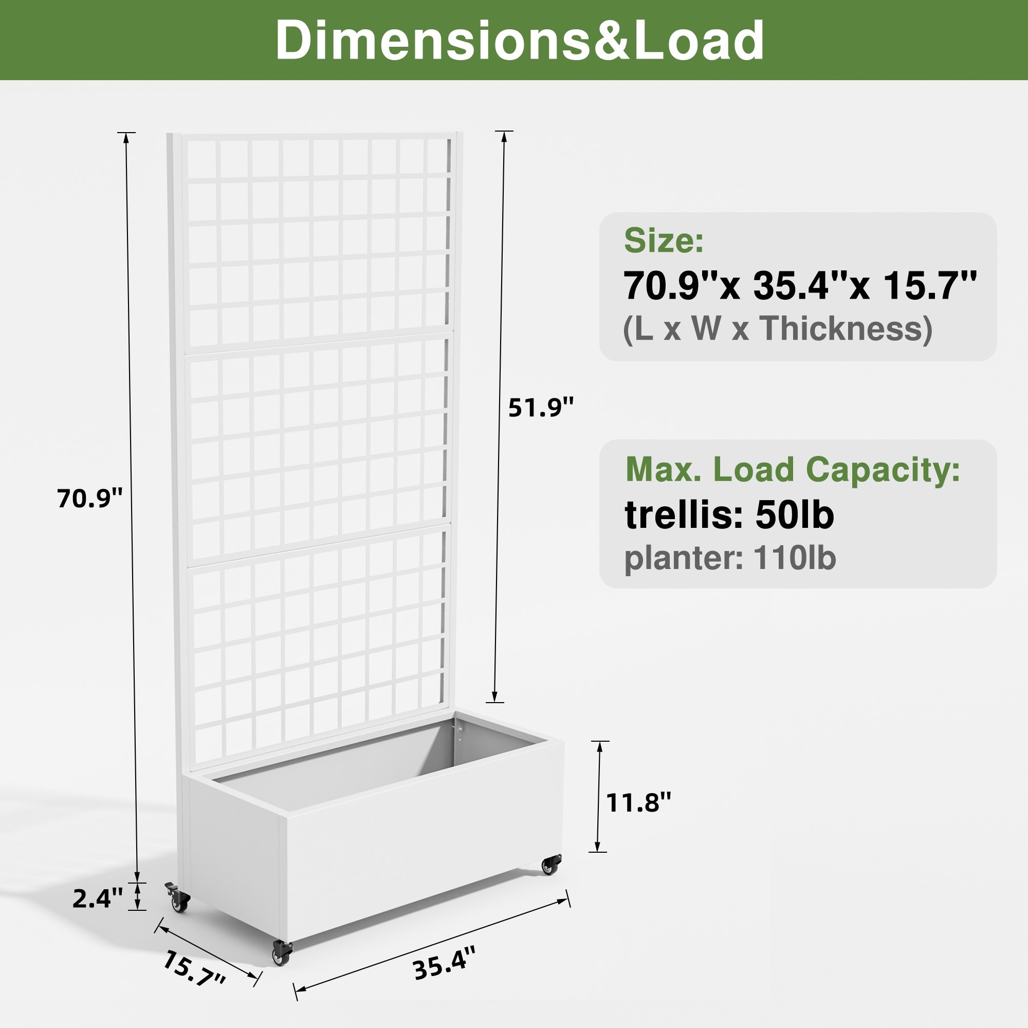 Misty Moon LW0409-RPB-ZZX029 Raised-Planter-Boxes - View #9