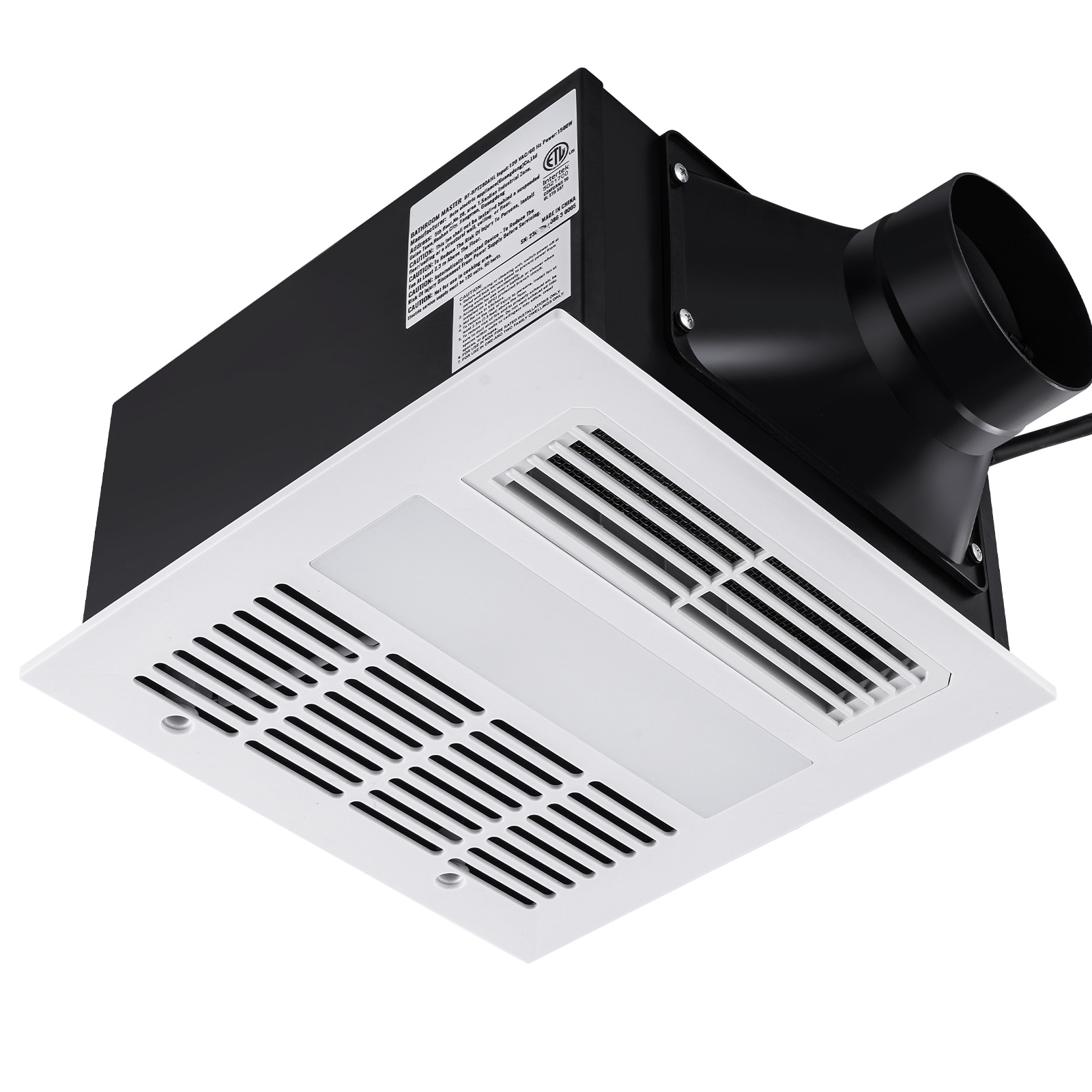 Modern White LED Bathroom Ceiling Exhaust Fan