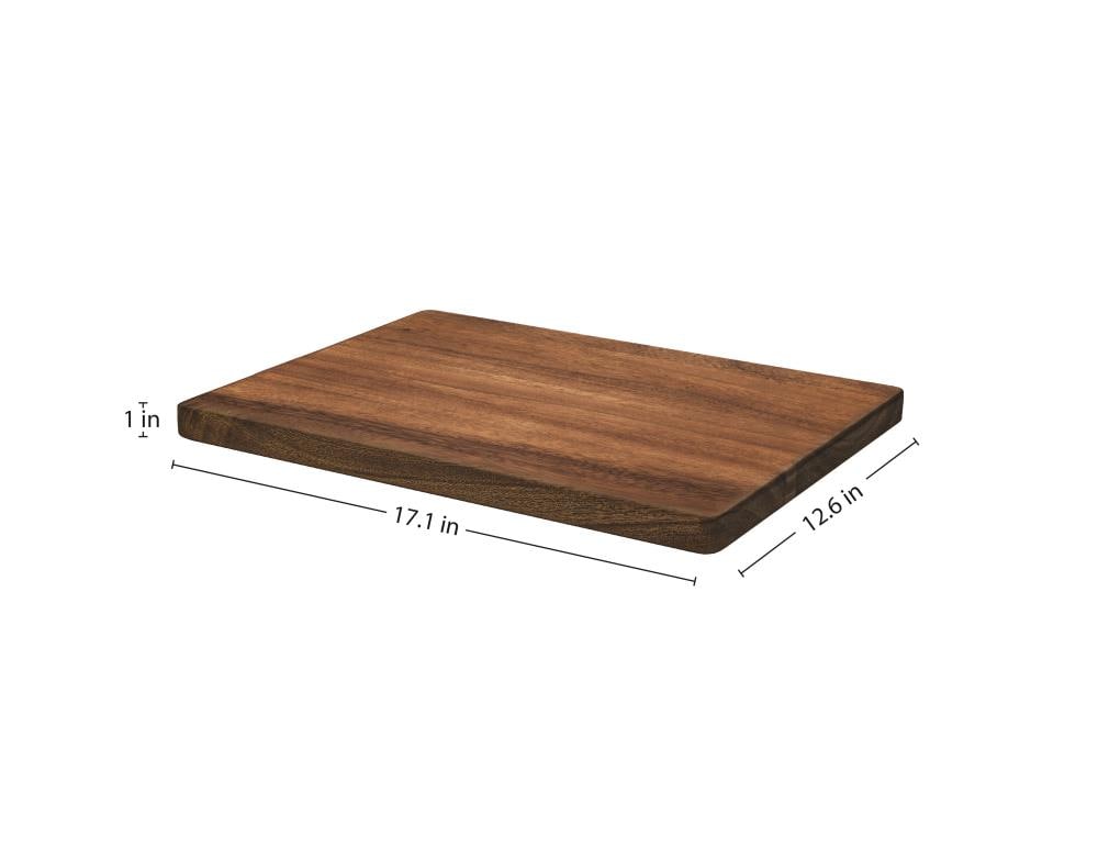 Extra Large Walnut Cutting Board With Rubber Feet, Pocket Handles