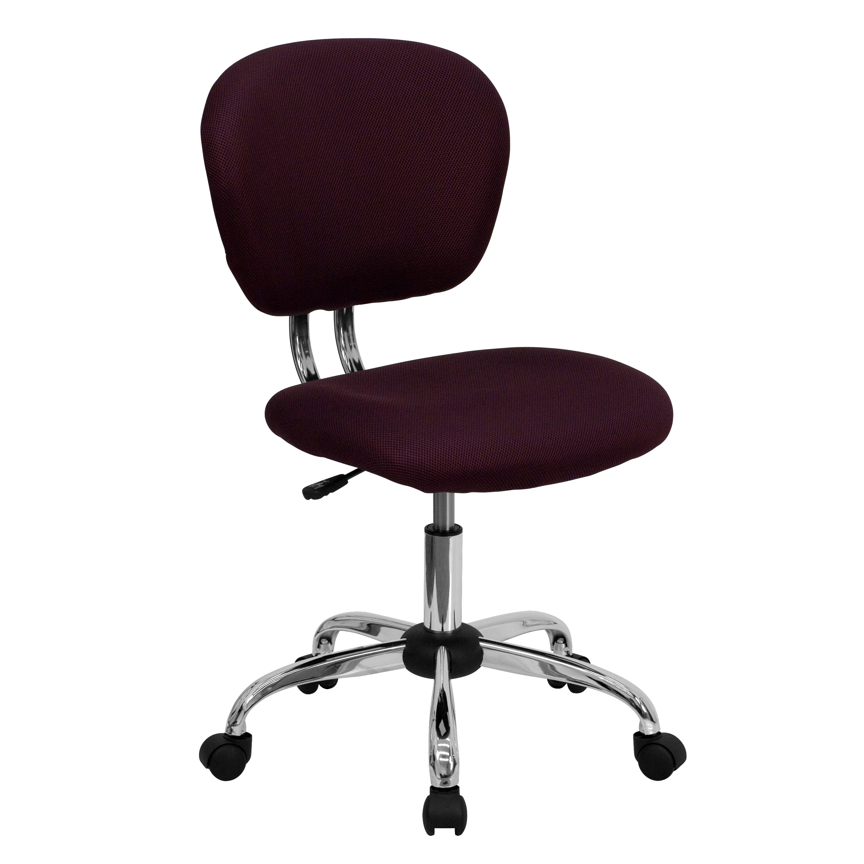 Flash Furniture 847254017817 Burgundy Contemporary Adjustable Height Swivel Mesh Task Chair