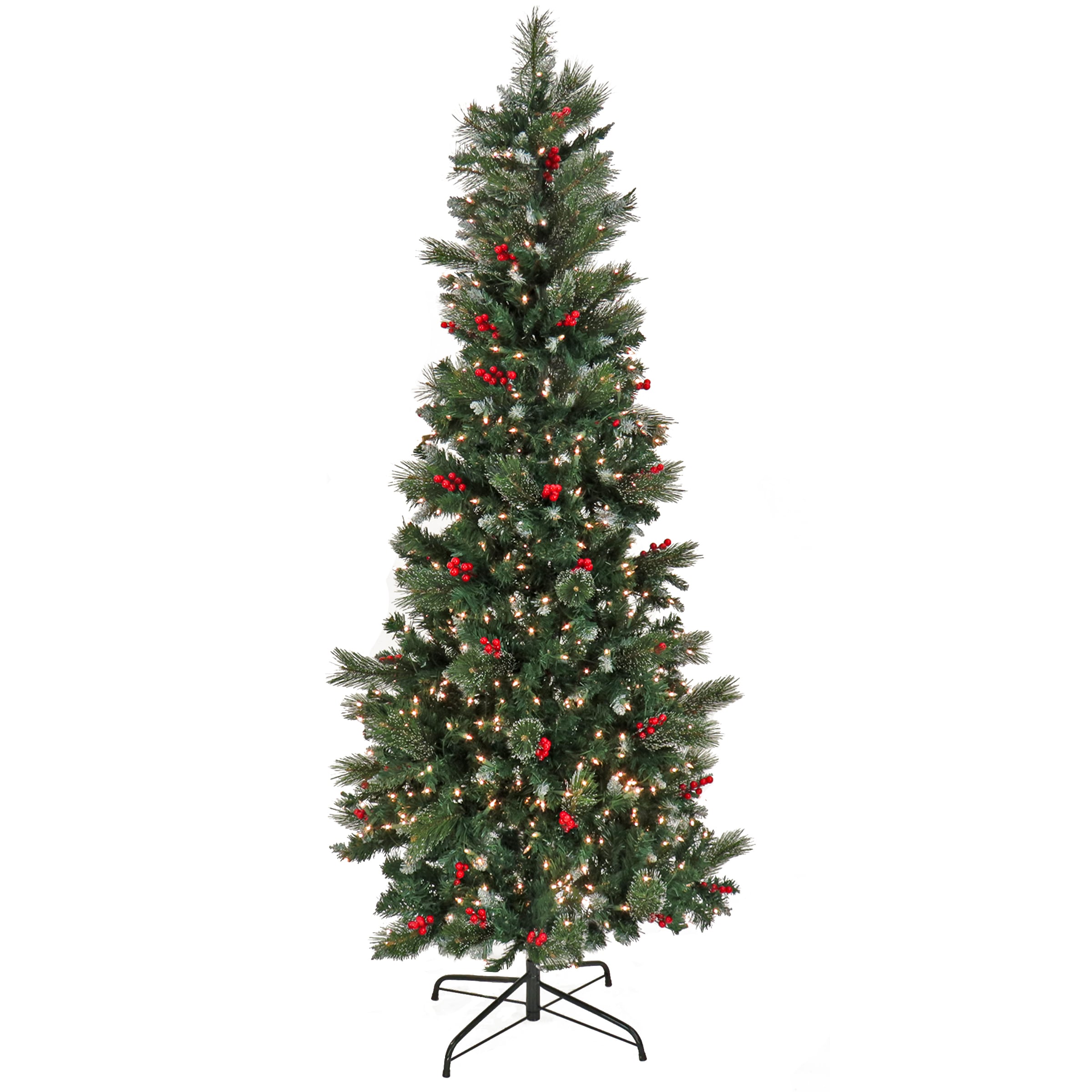 National Tree Company ML71-304-75 7.5-Feet Pre-lit Pencil Artificial Christmas Tree with Clear Incandescent Lights