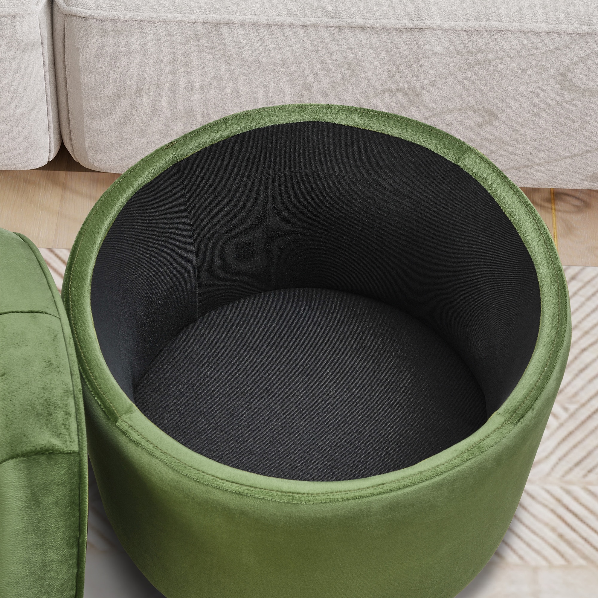 Hrinhom HC-D4117-GREEN Indoor-Ottomans - View #6
