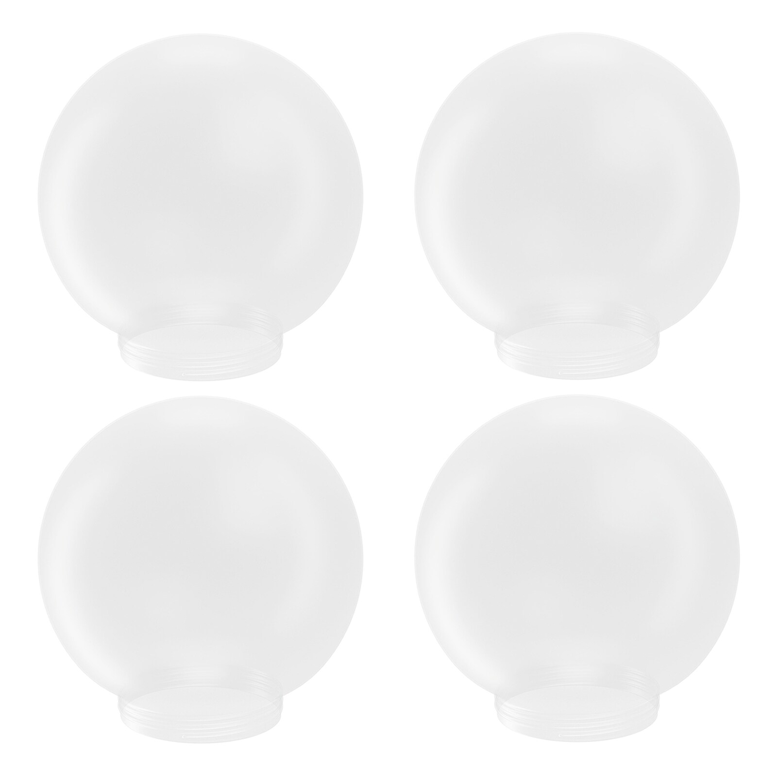 Solus 4-Pack Acrylic 6-in Vc Frost Modern/Contemporary Outdoor Globe ...