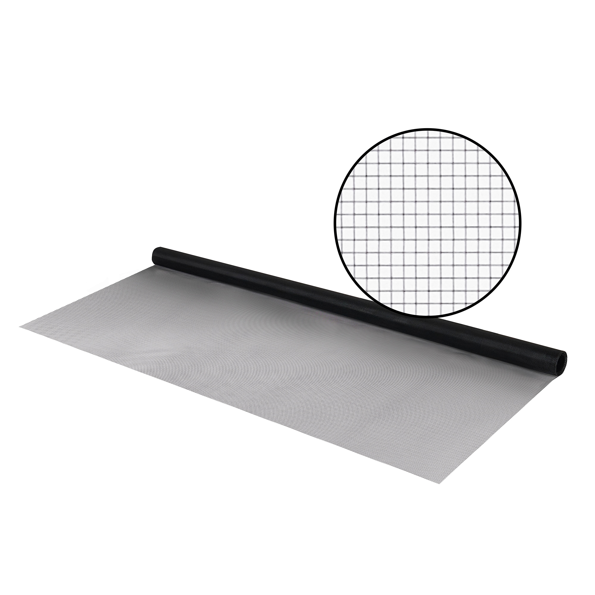 M-D 14276 Platinum 4-ft x 7-ft Black Stainless steel Screen repair