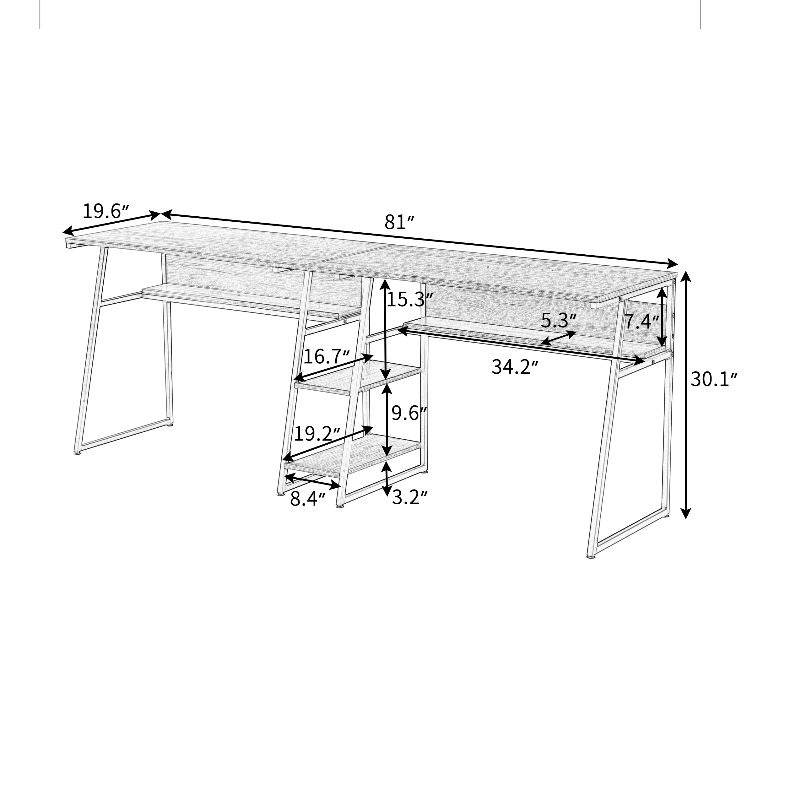 GZMR SL-AT8674-LC desks - View #6